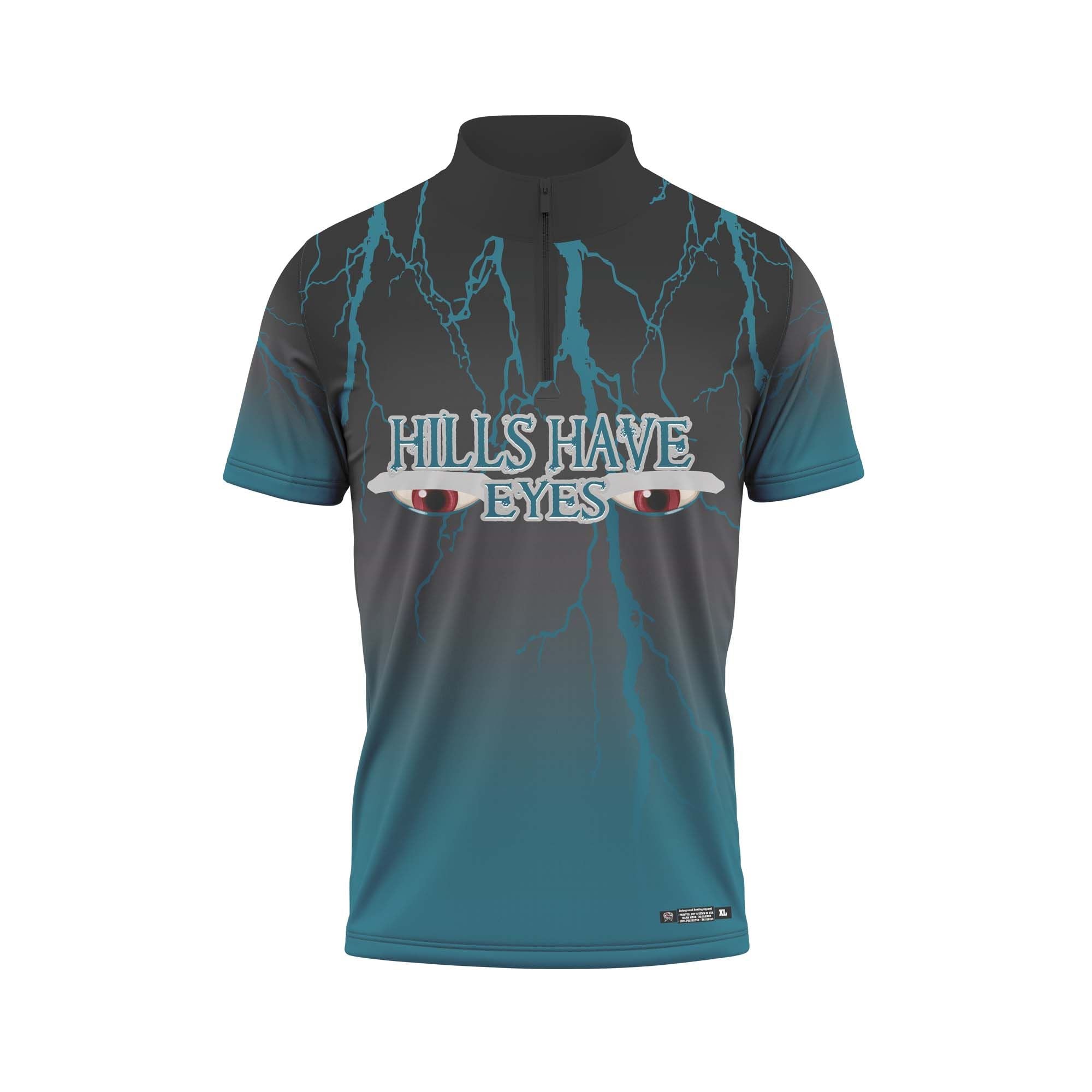 Hills Have Eyes Black-Teal Jersey