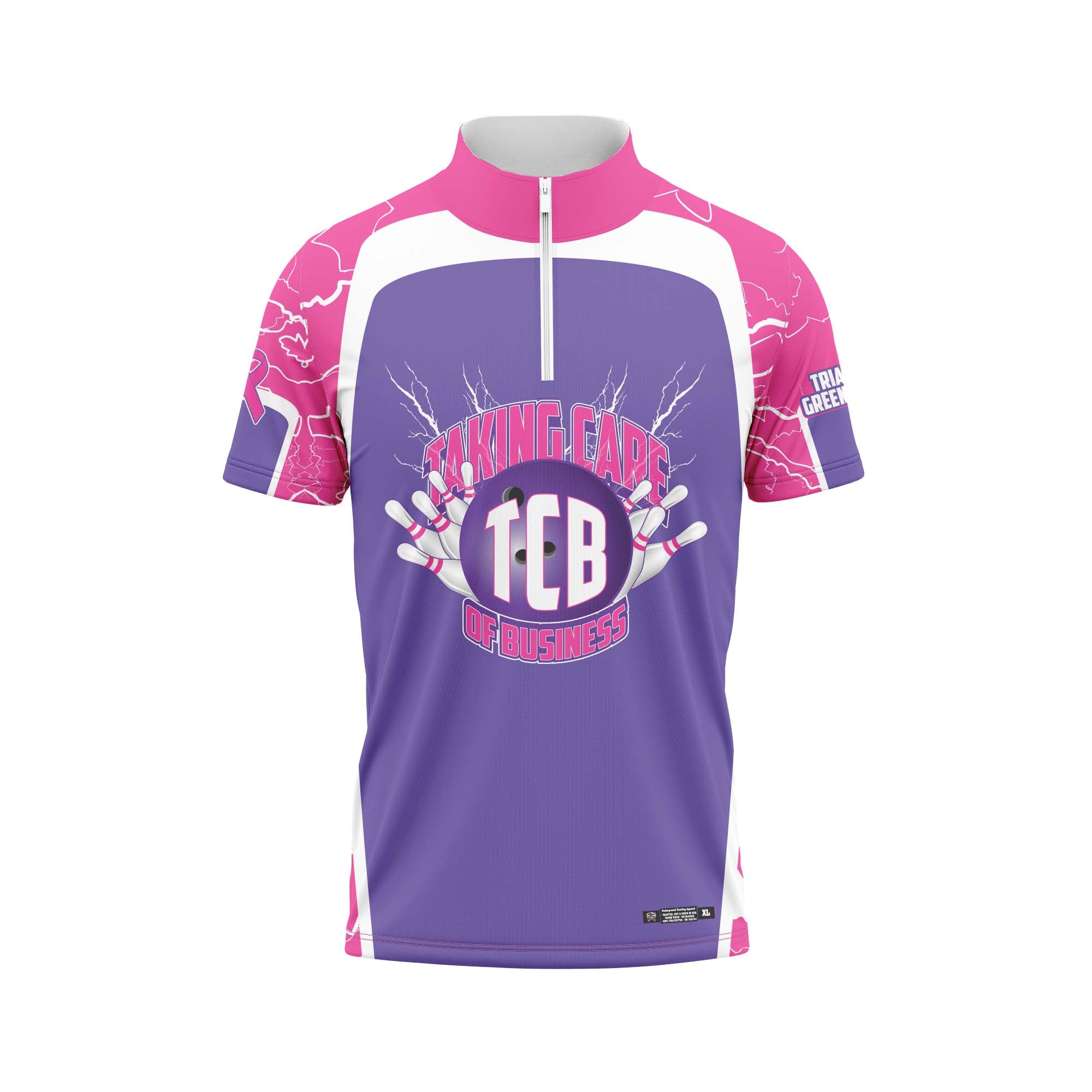 Taking Care Of Business Breast Cancer Purple Jersey