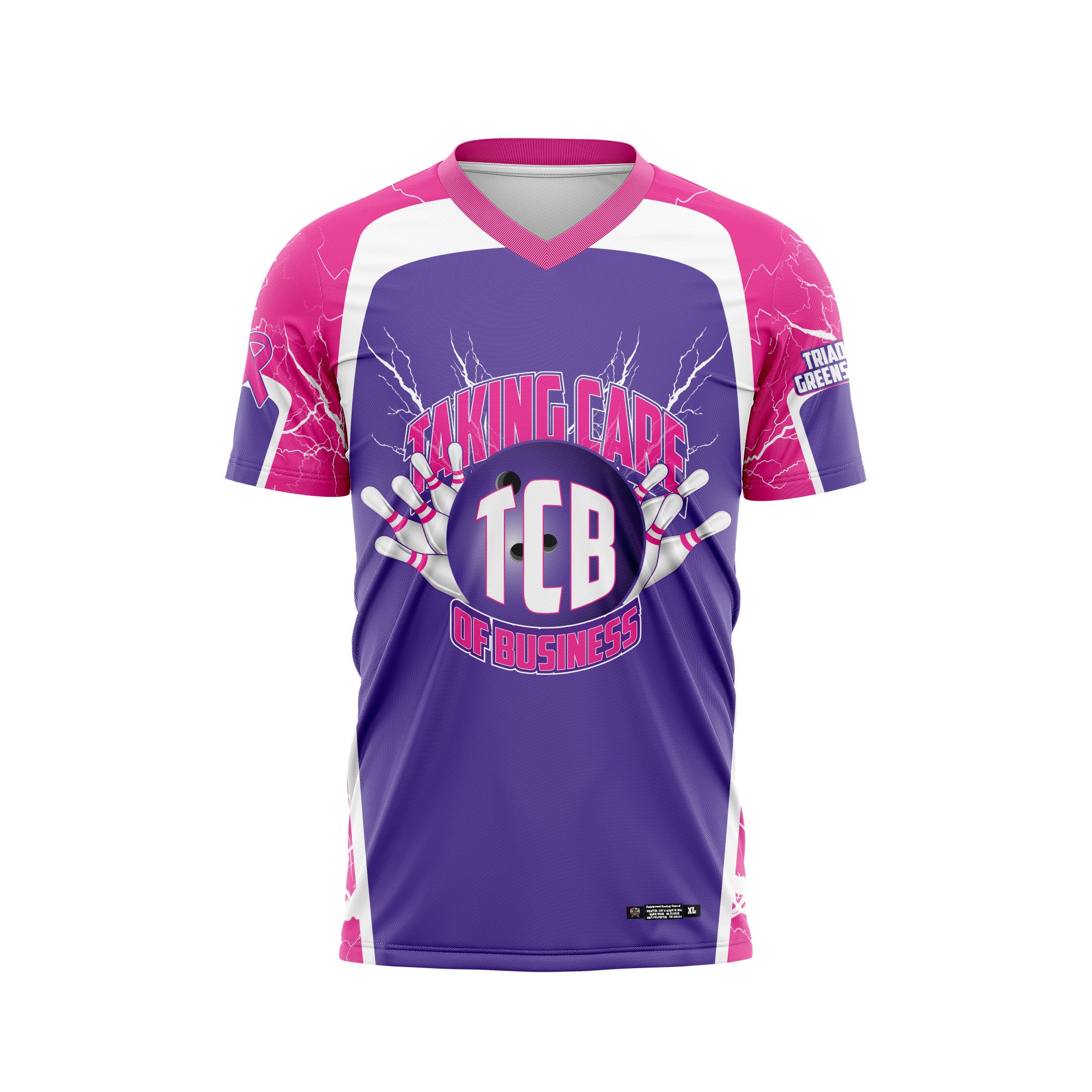 Taking Care Of Business Breast Cancer Purple Jersey