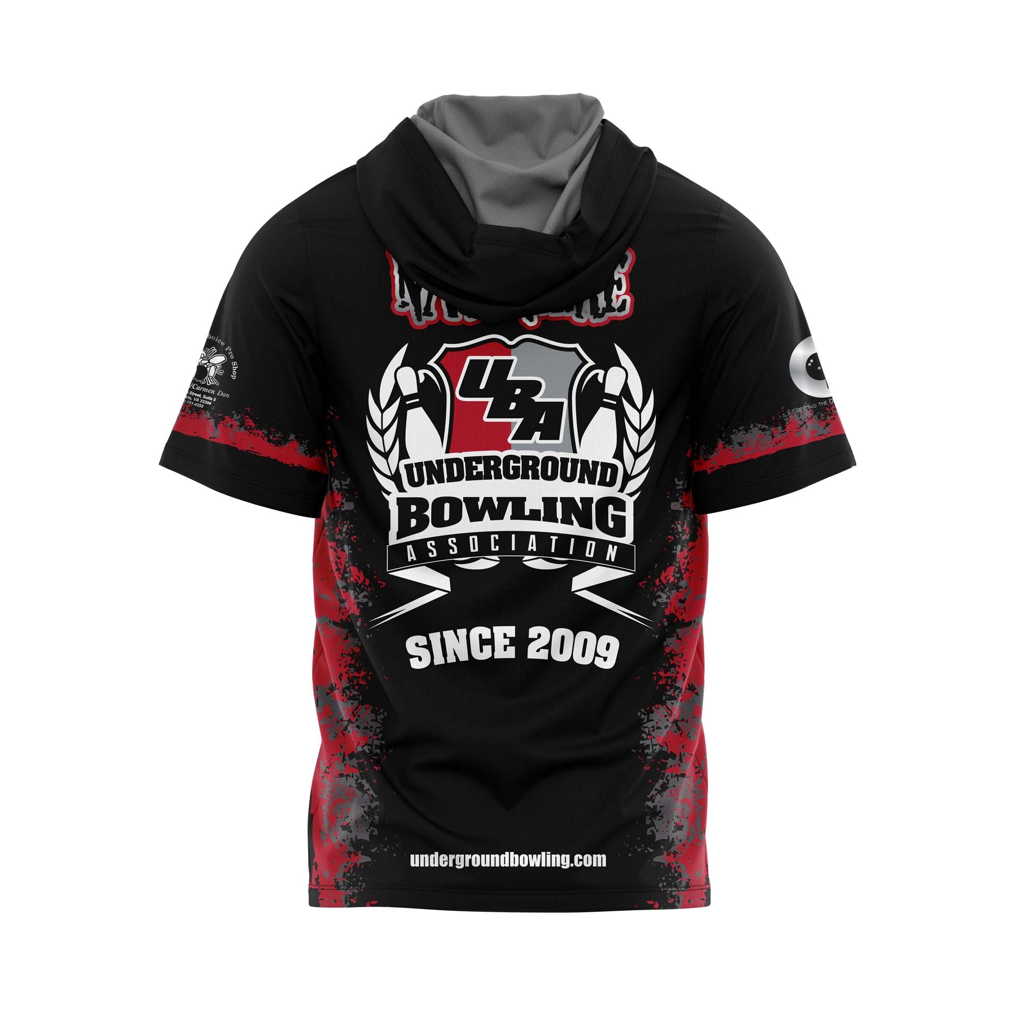 Body Bagz Black Red Eroded Jersey