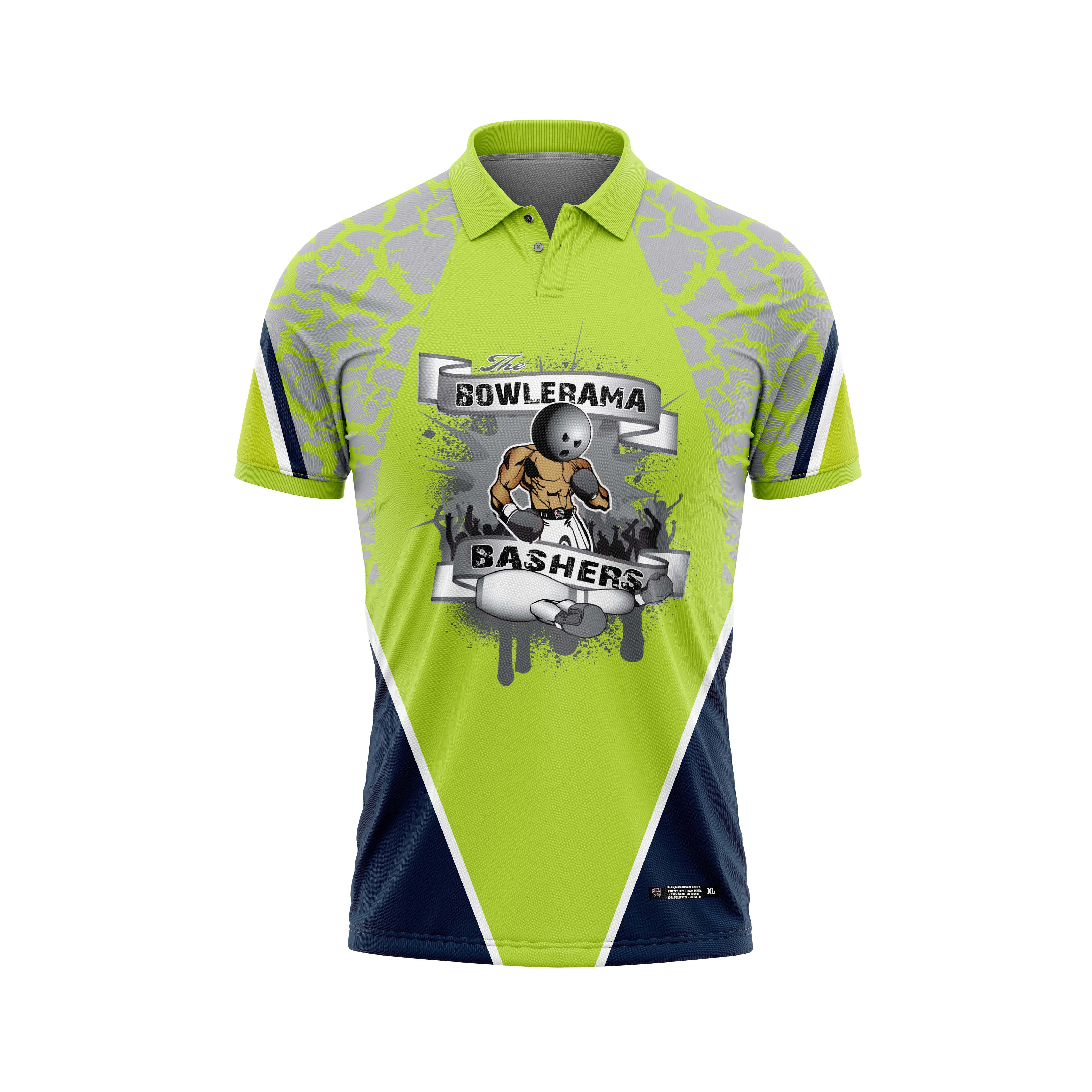 Bowlerama Bashers Neon Lime Jersey