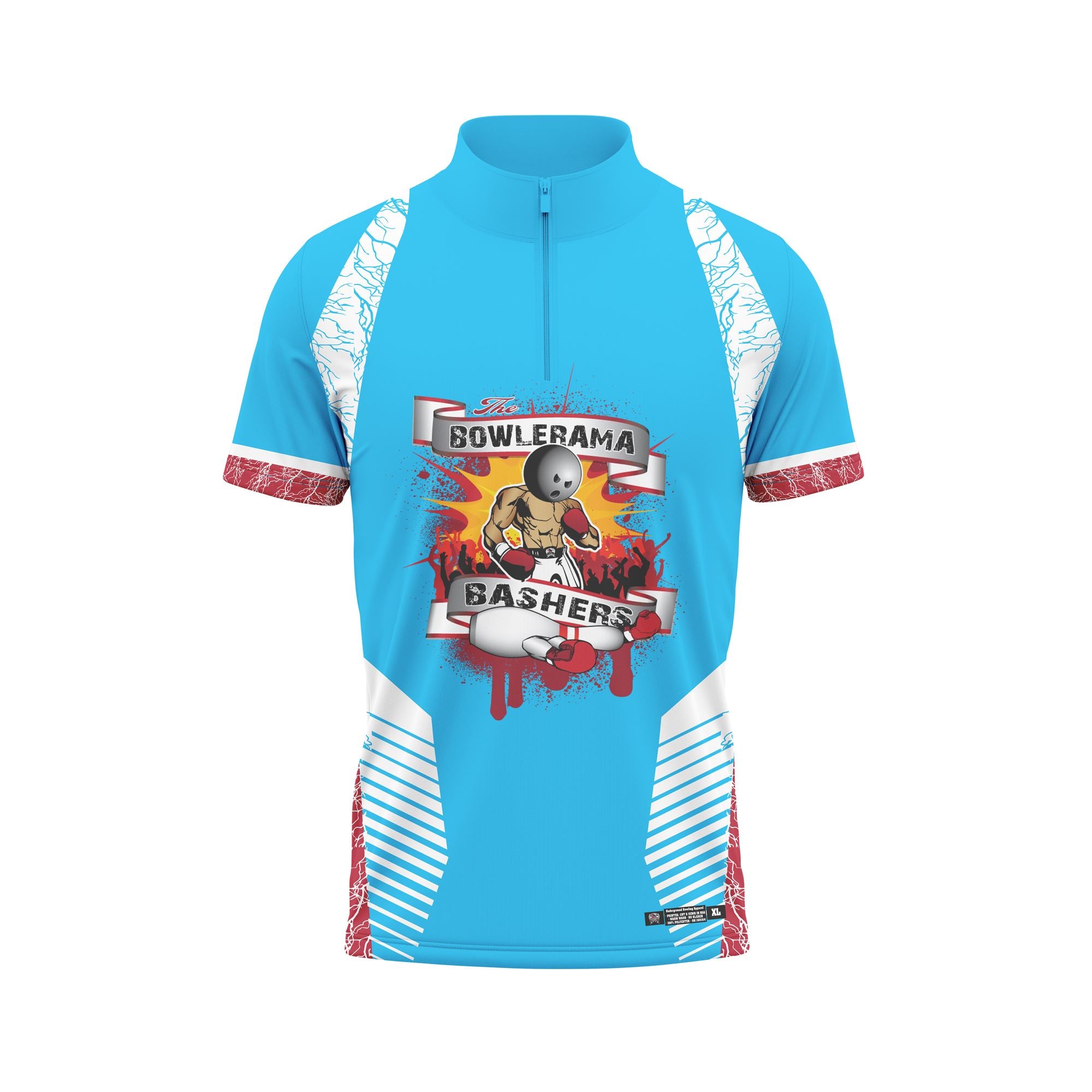 Bowlerama Bashers Red Blue Jersey