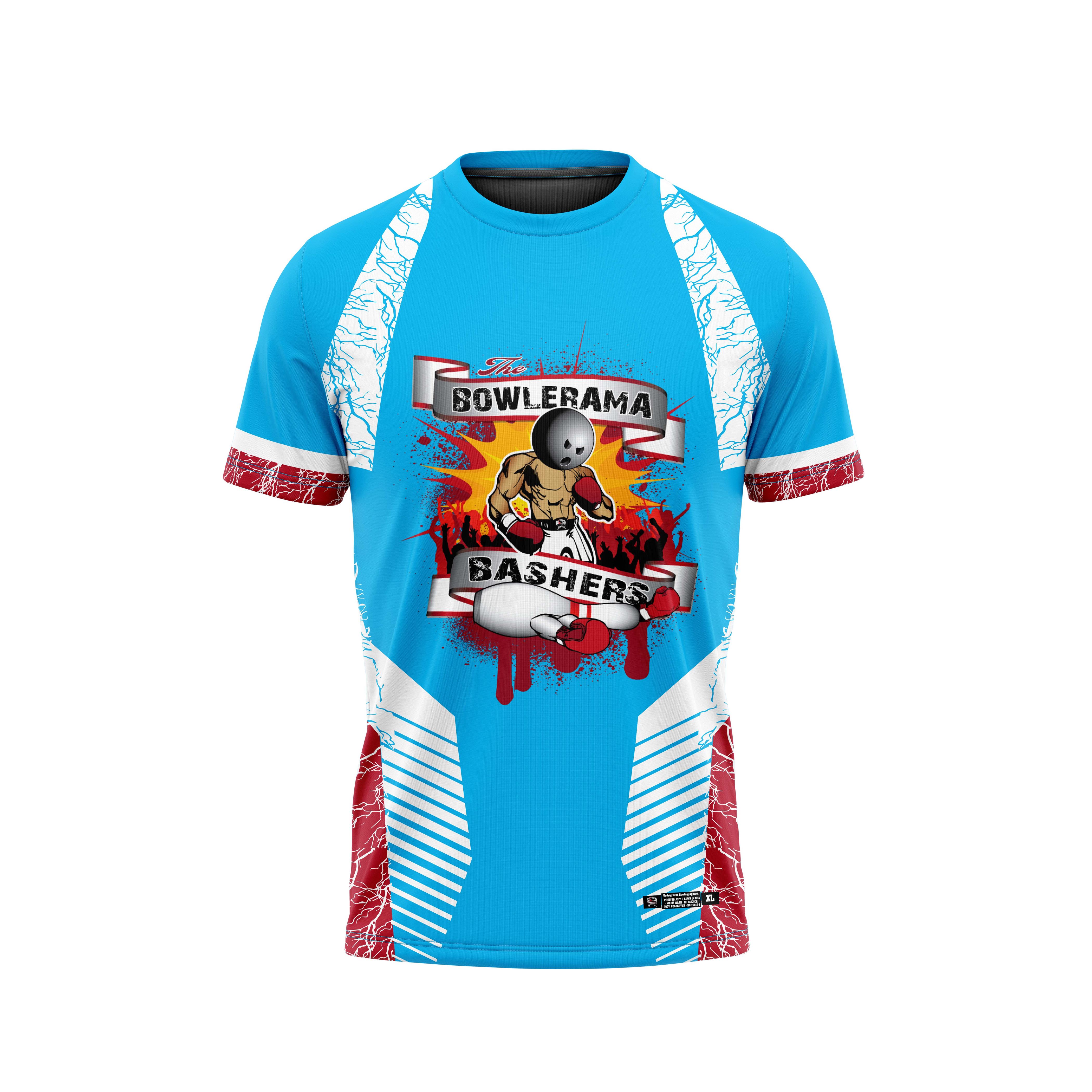 Bowlerama Bashers Red Blue Jersey