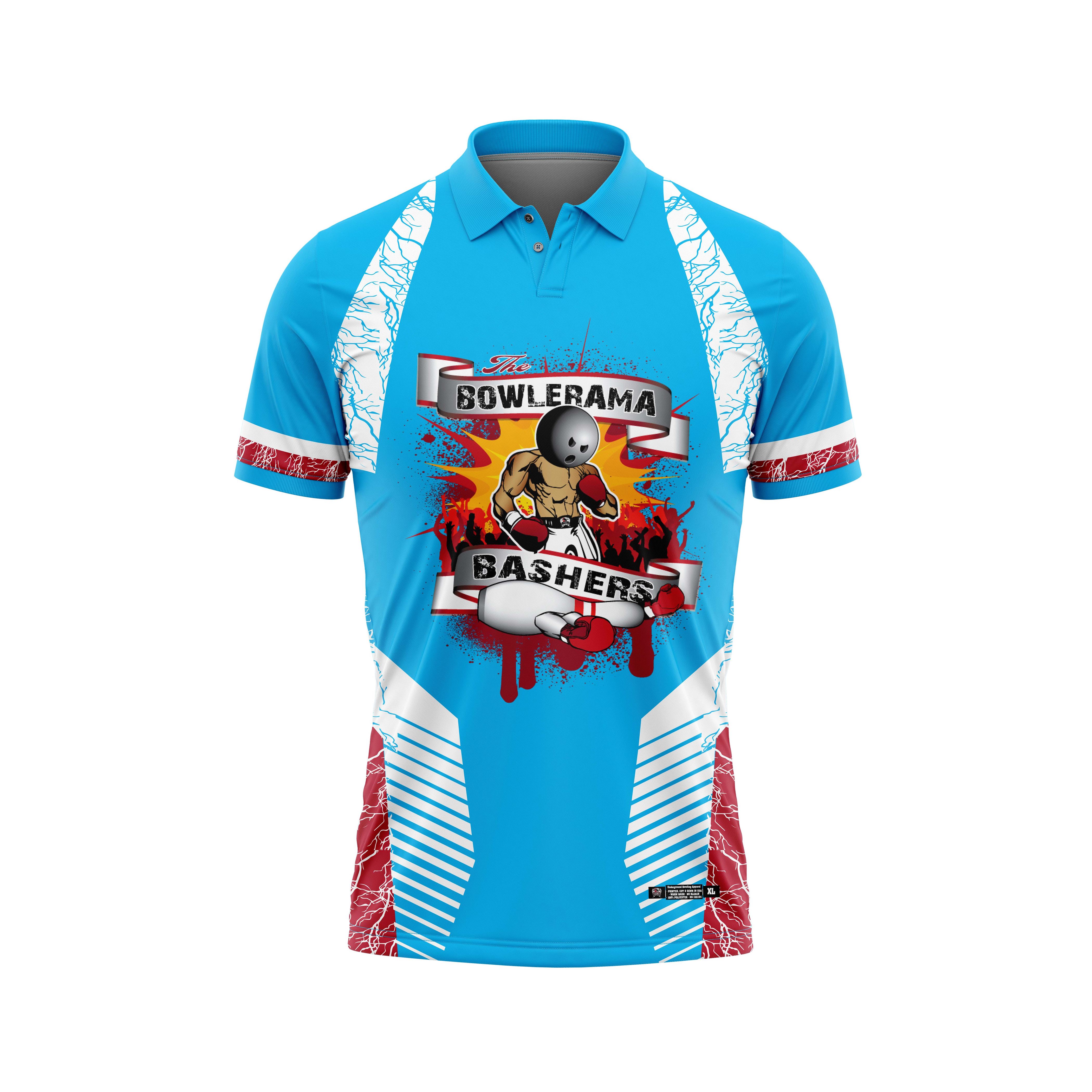 Bowlerama Bashers Red Blue Jersey