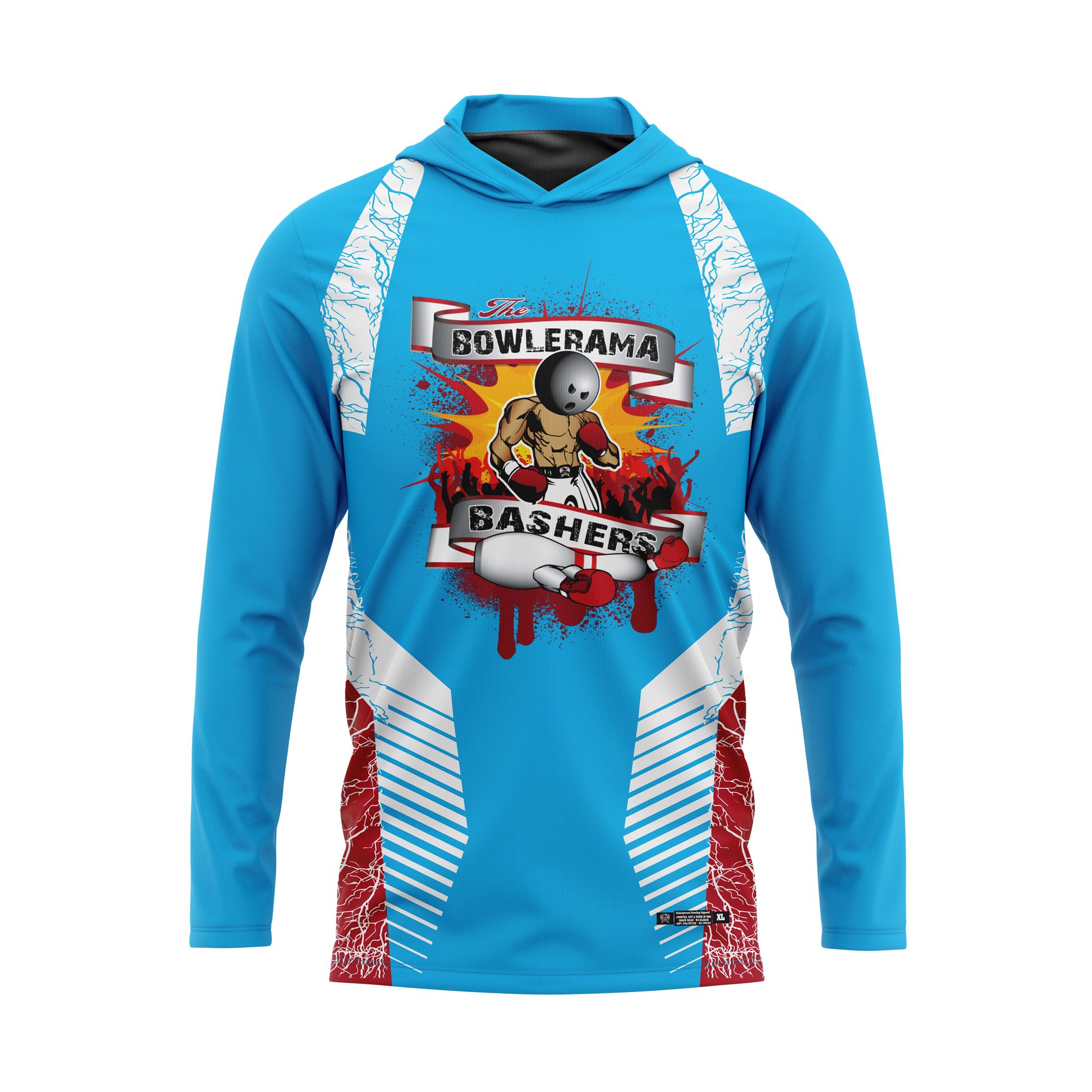 Bowlerama Bashers Red Blue Jersey