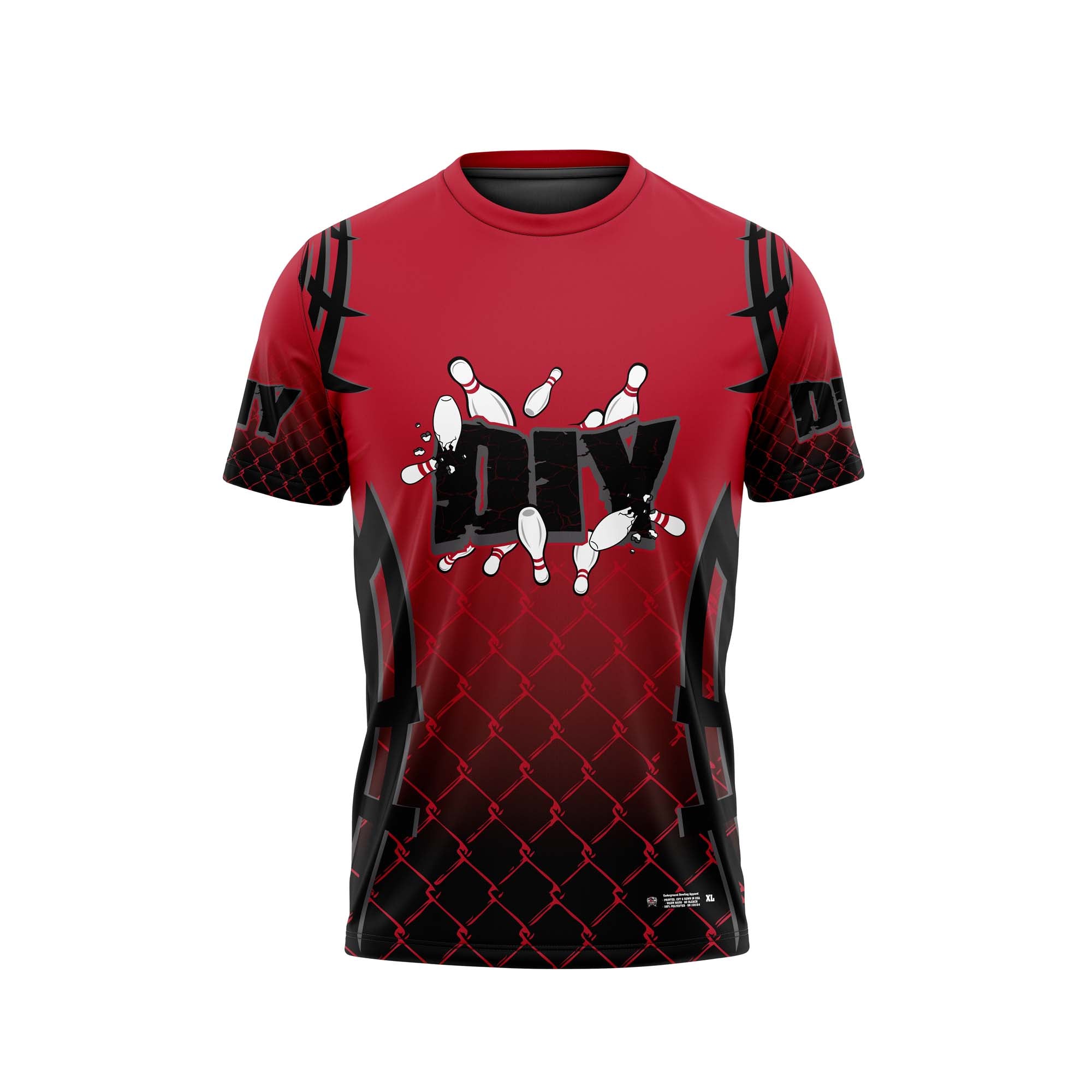 D I Y Red Black Charcoal Jerseys