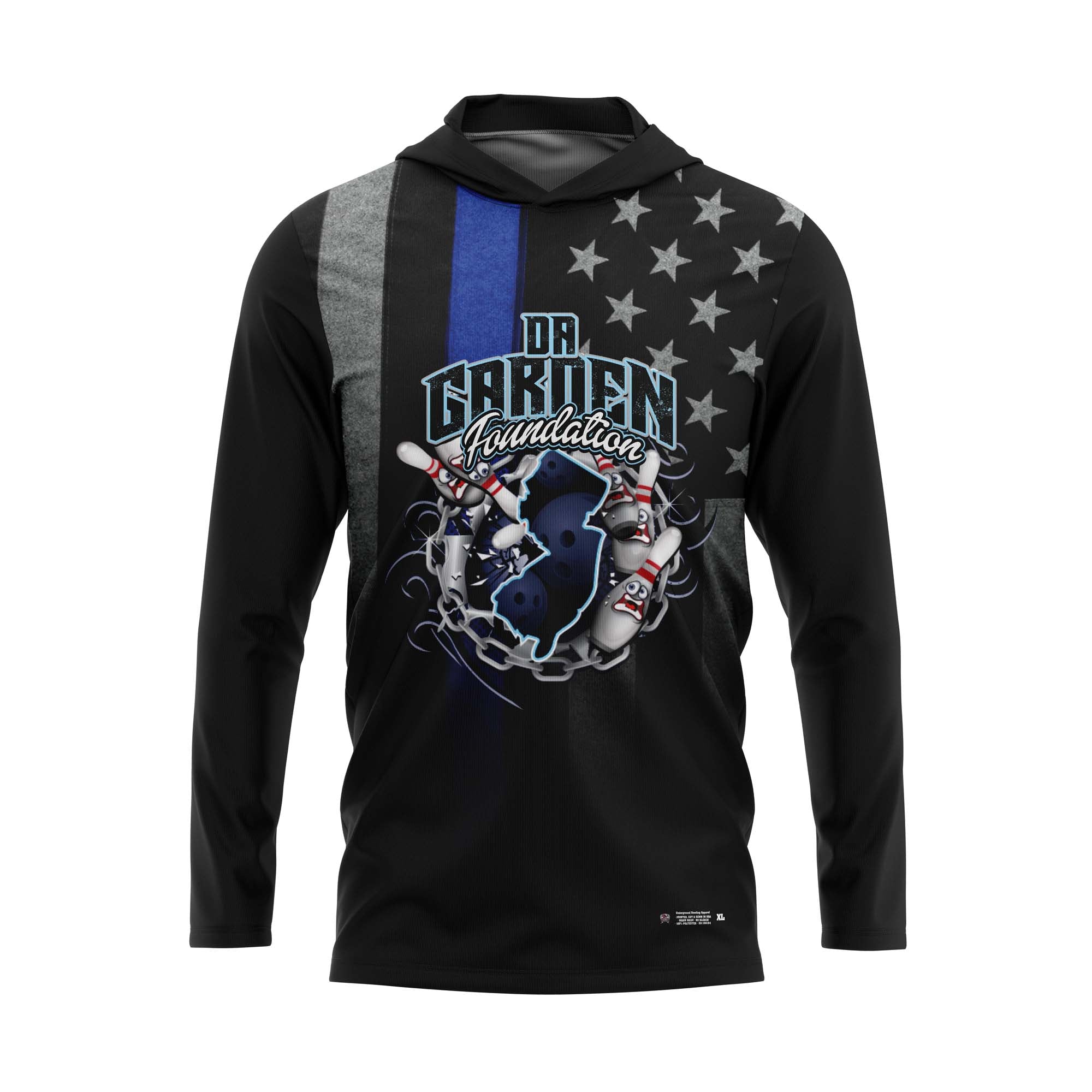 Da Garden Foundation Blue Line Flag Jersey