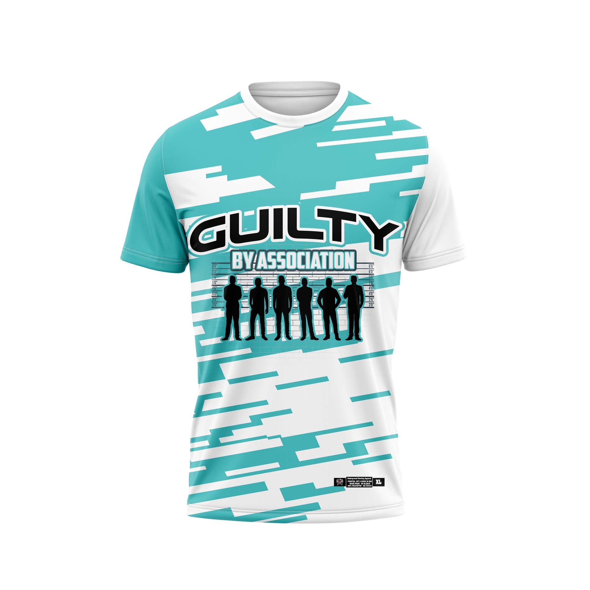 Guilty By Association Aqua Geometric Jersey