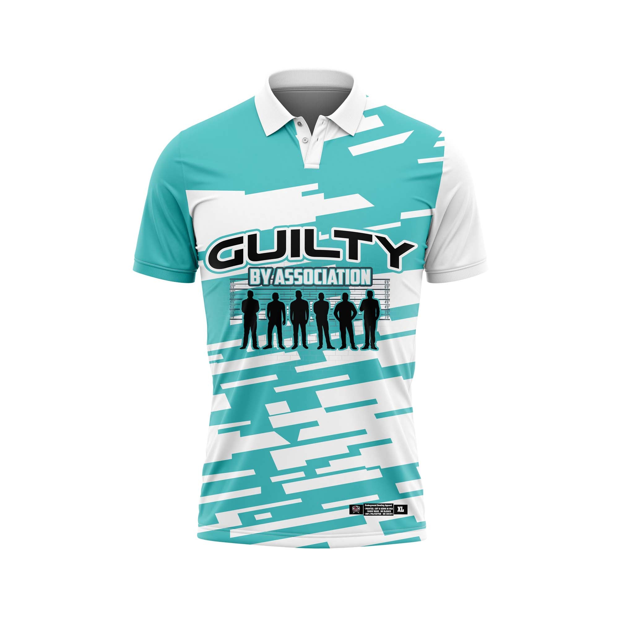 Guilty By Association Aqua Geometric Jersey