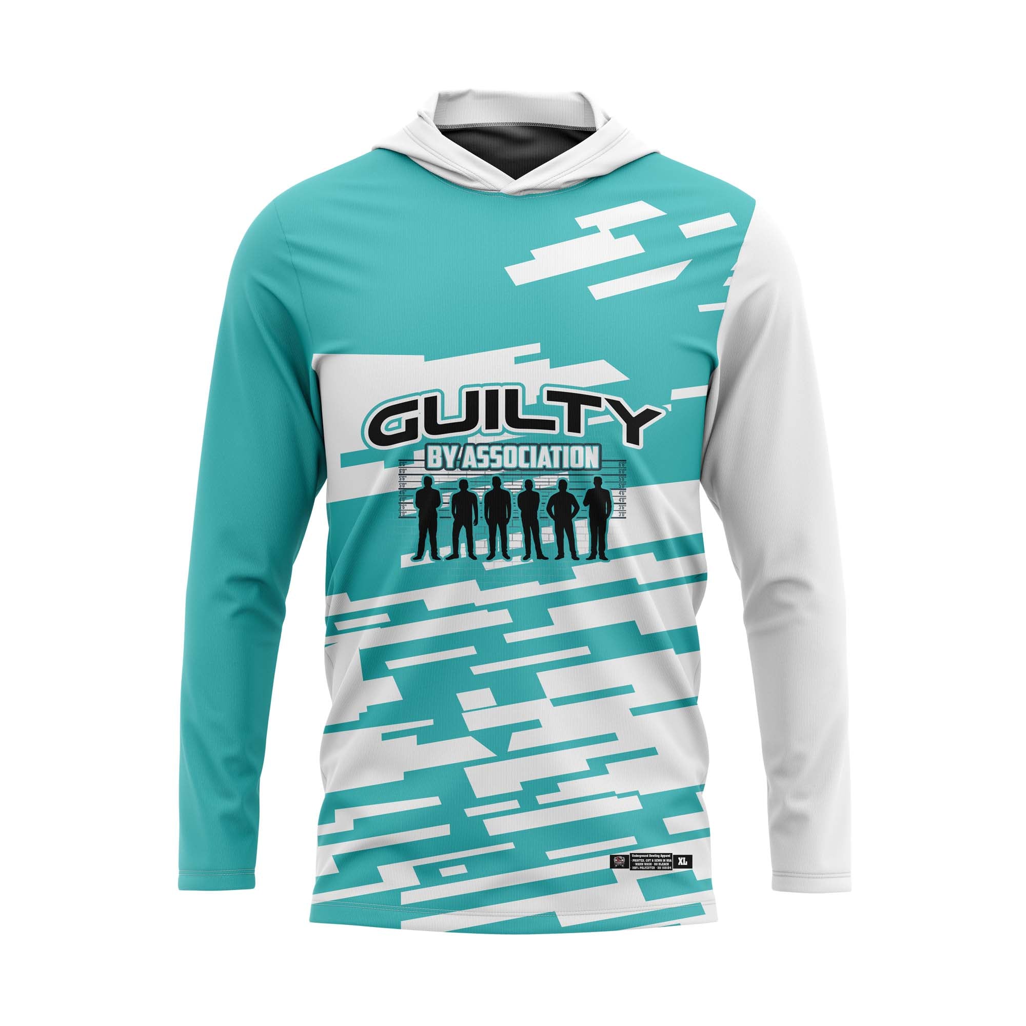 Guilty By Association Aqua Geometric Jersey