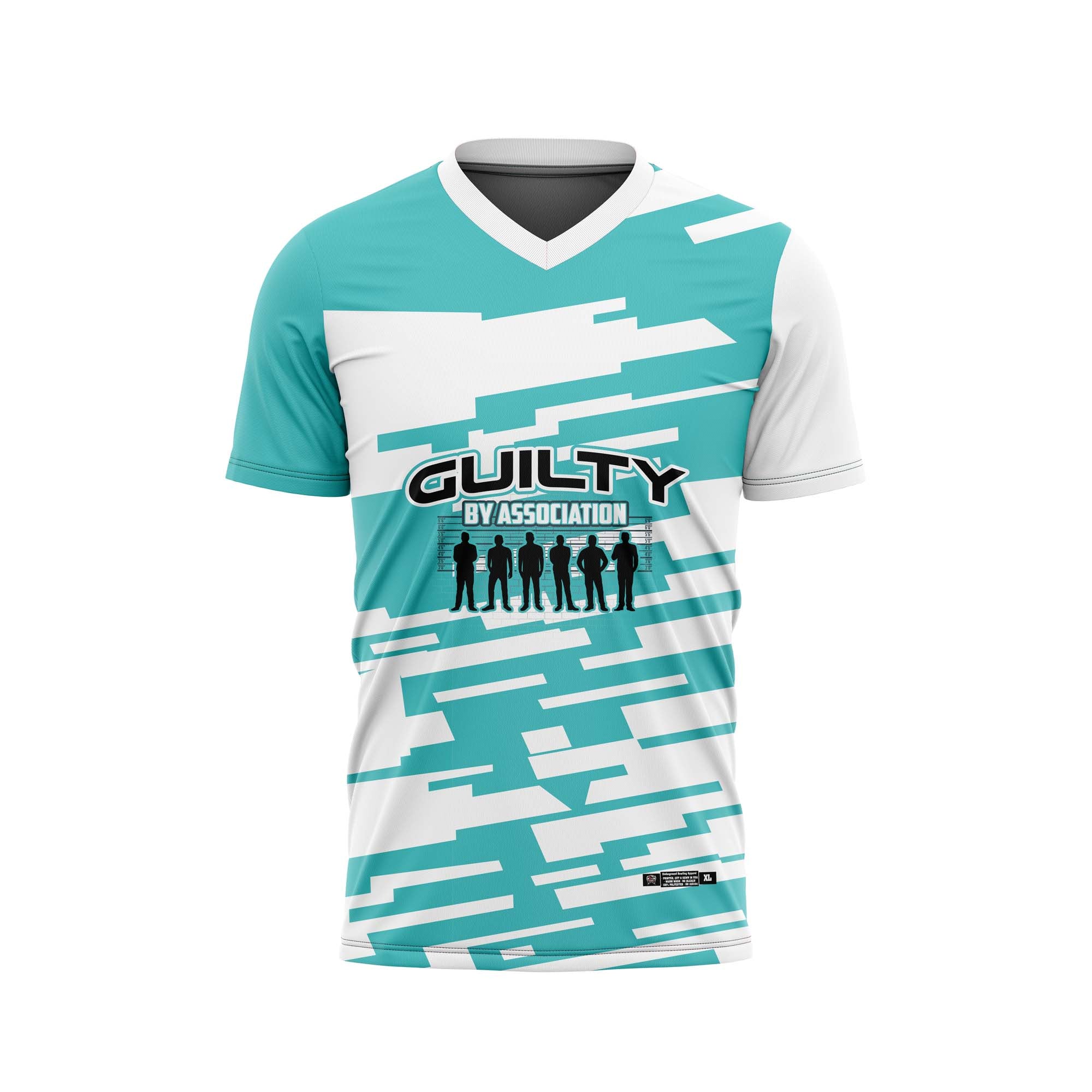 Guilty By Association Aqua Geometric Jersey