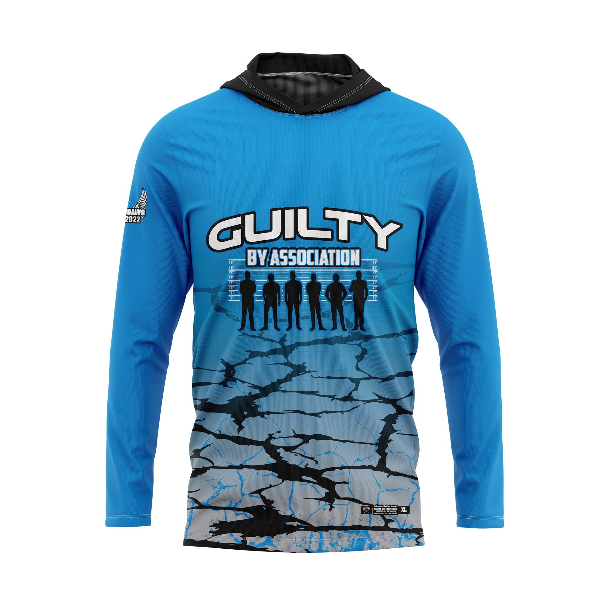 Guilty By Association Blue Eroded Jersey