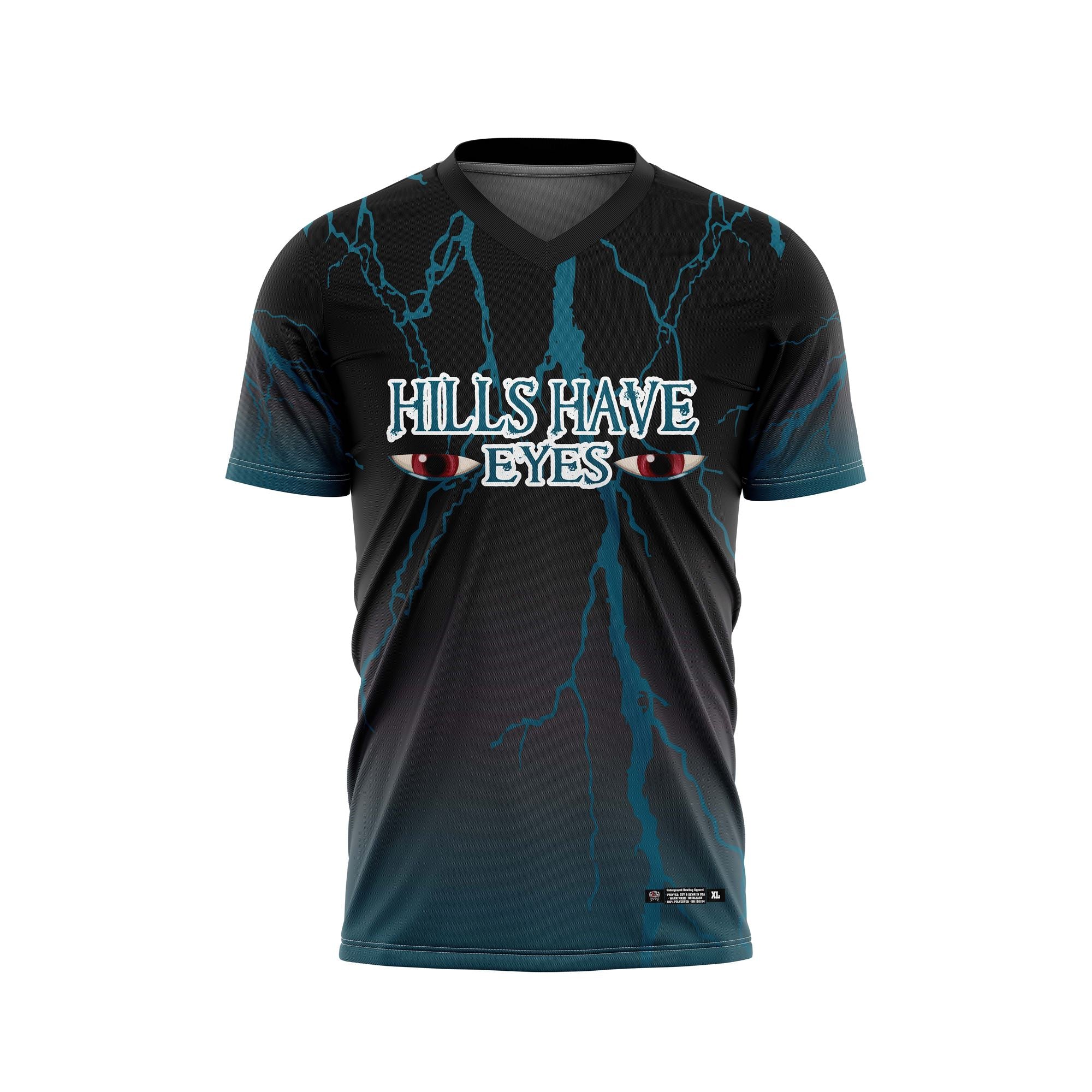 Hills Have Eyes Black-Teal Jersey