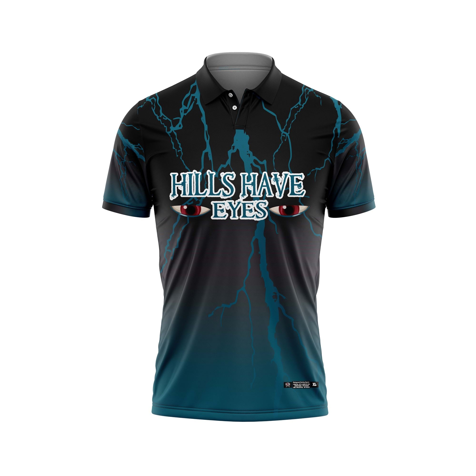 Hills Have Eyes Black-Teal Jersey