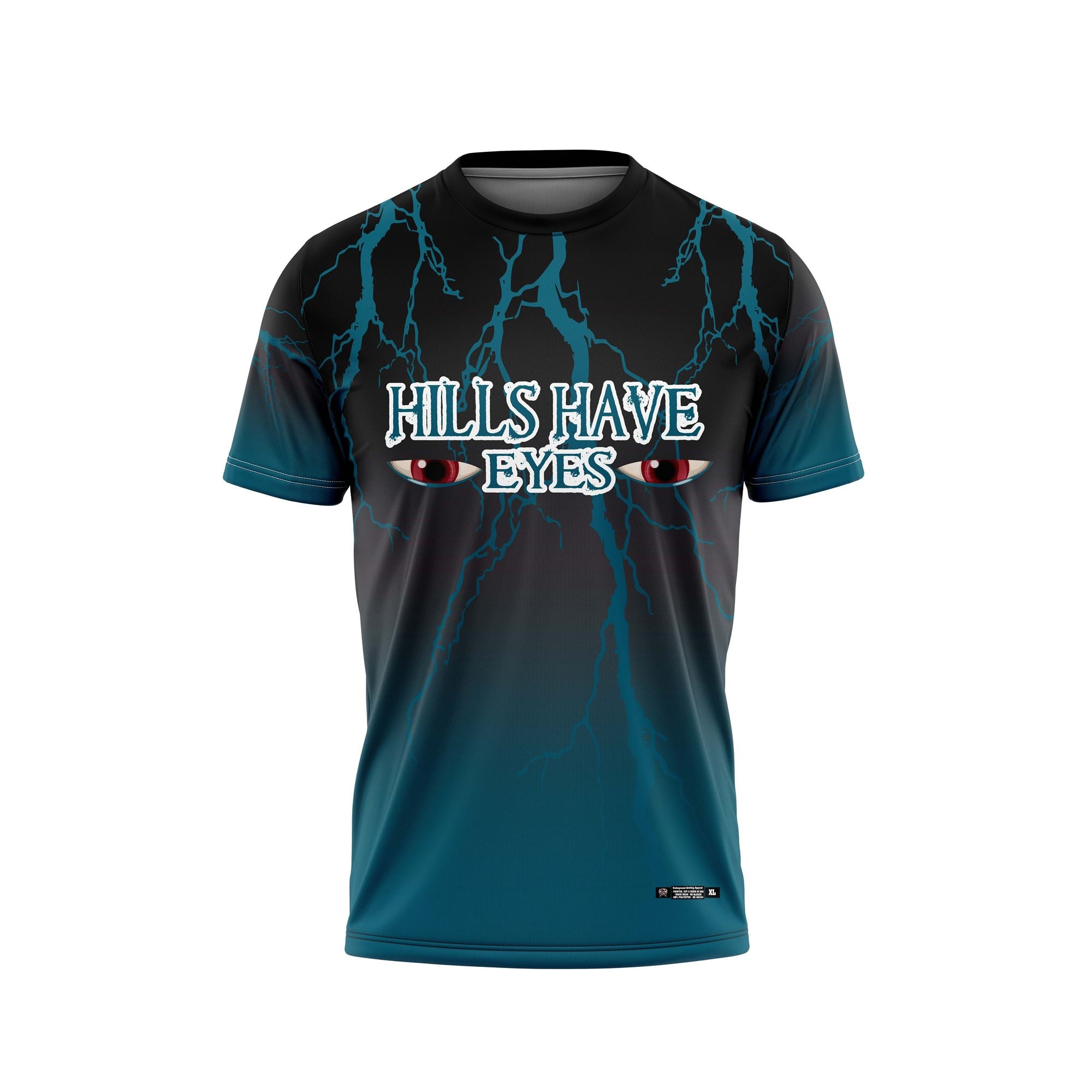 Hills Have Eyes Black-Teal Jersey