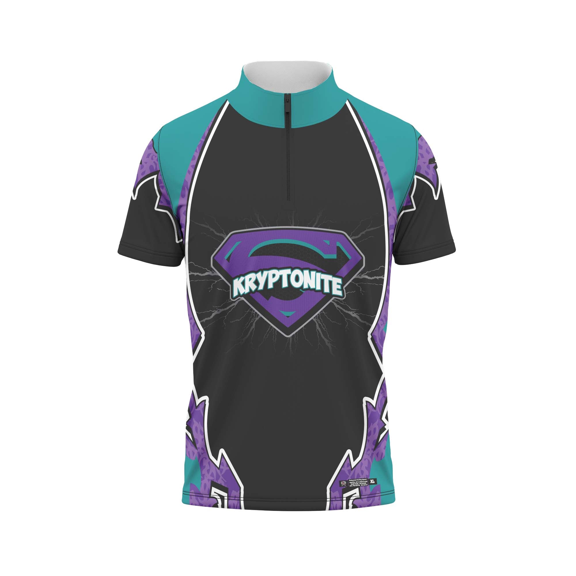 Kryptonite Black / Teal Jersey