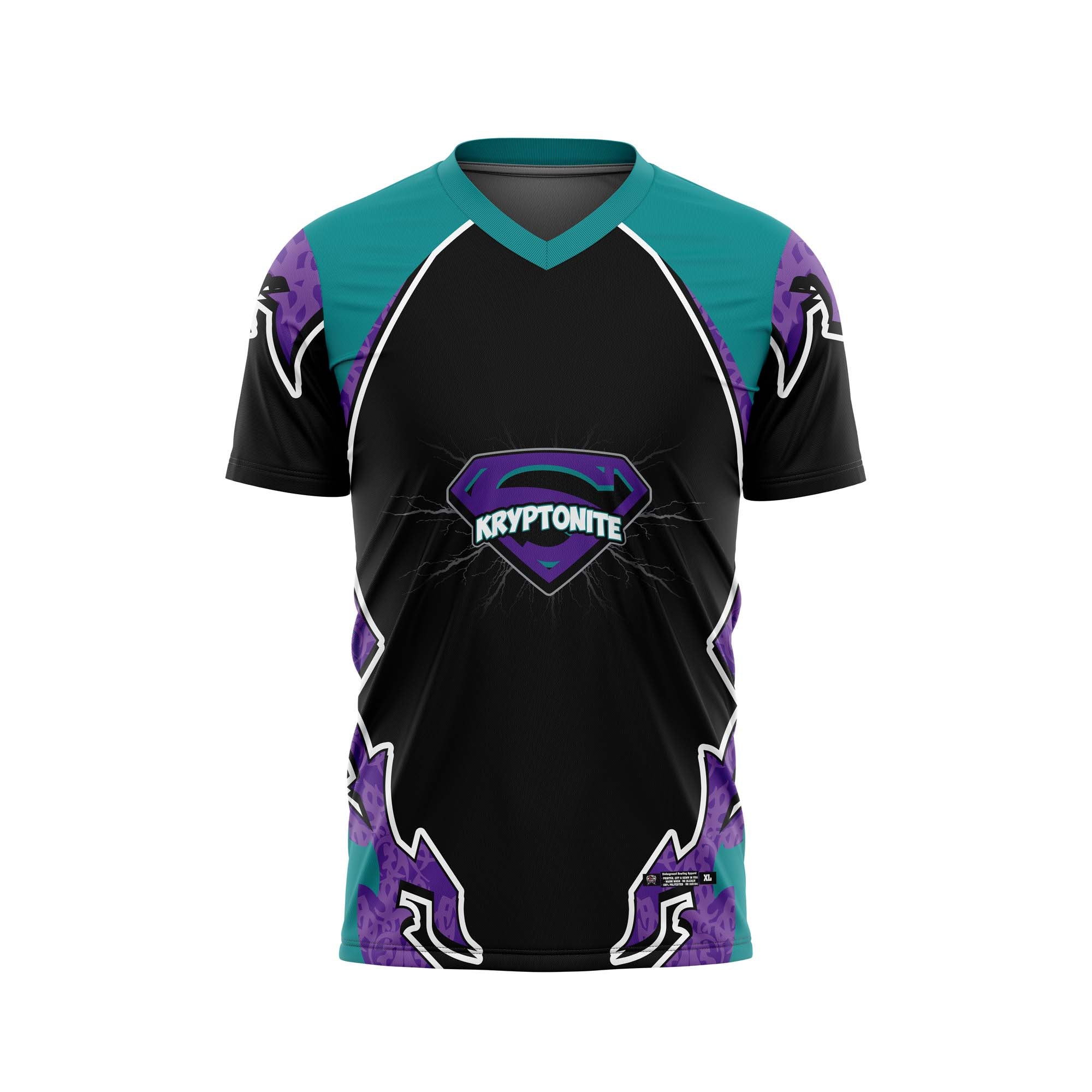 Kryptonite Black / Teal Jersey