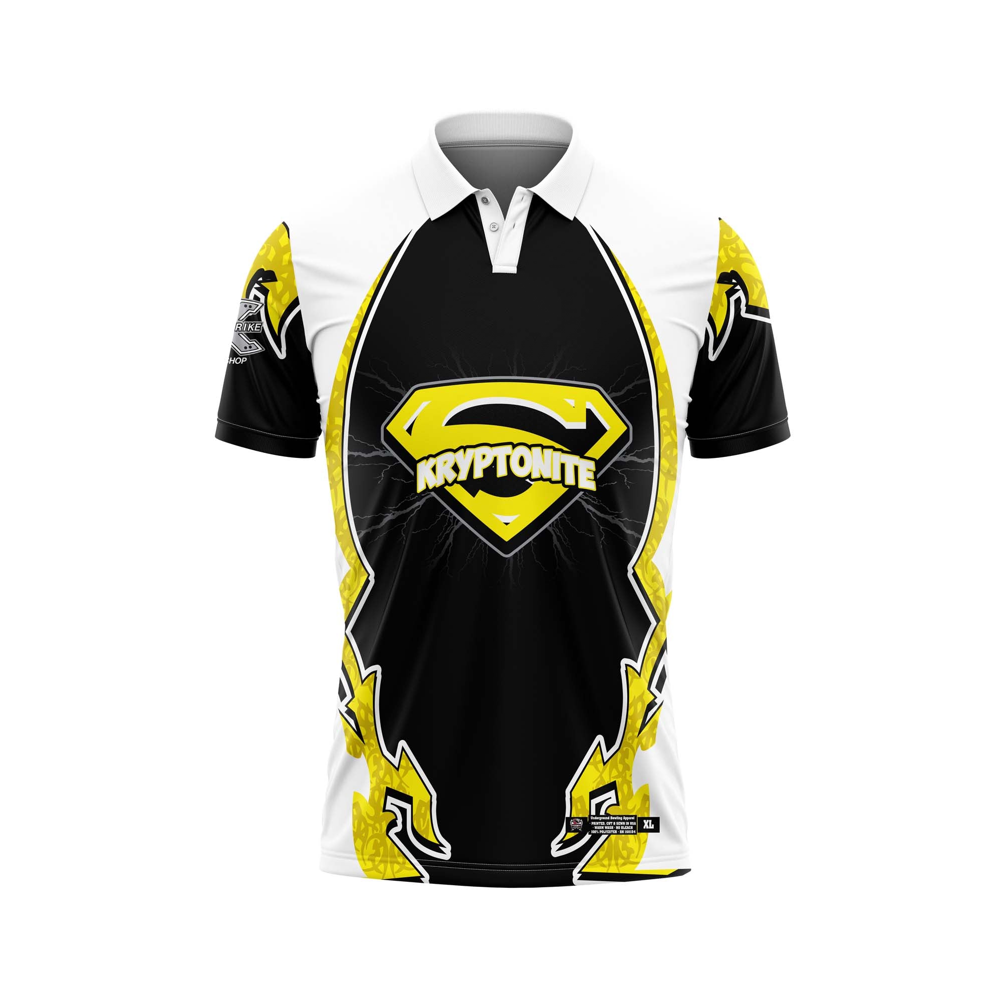 Kryptonite Black / Yellow / White Jersey