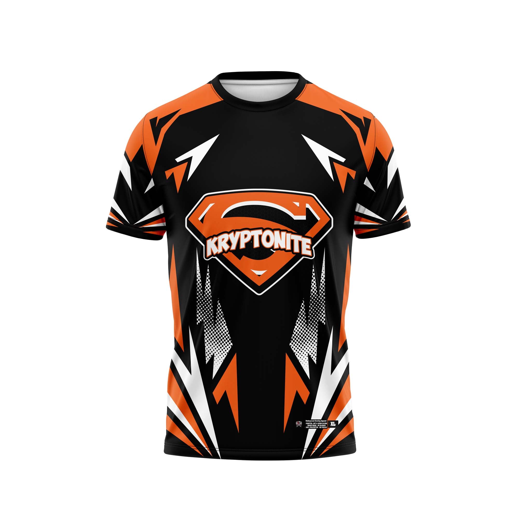 Kryptonite Geometric Black / Orange Jersey