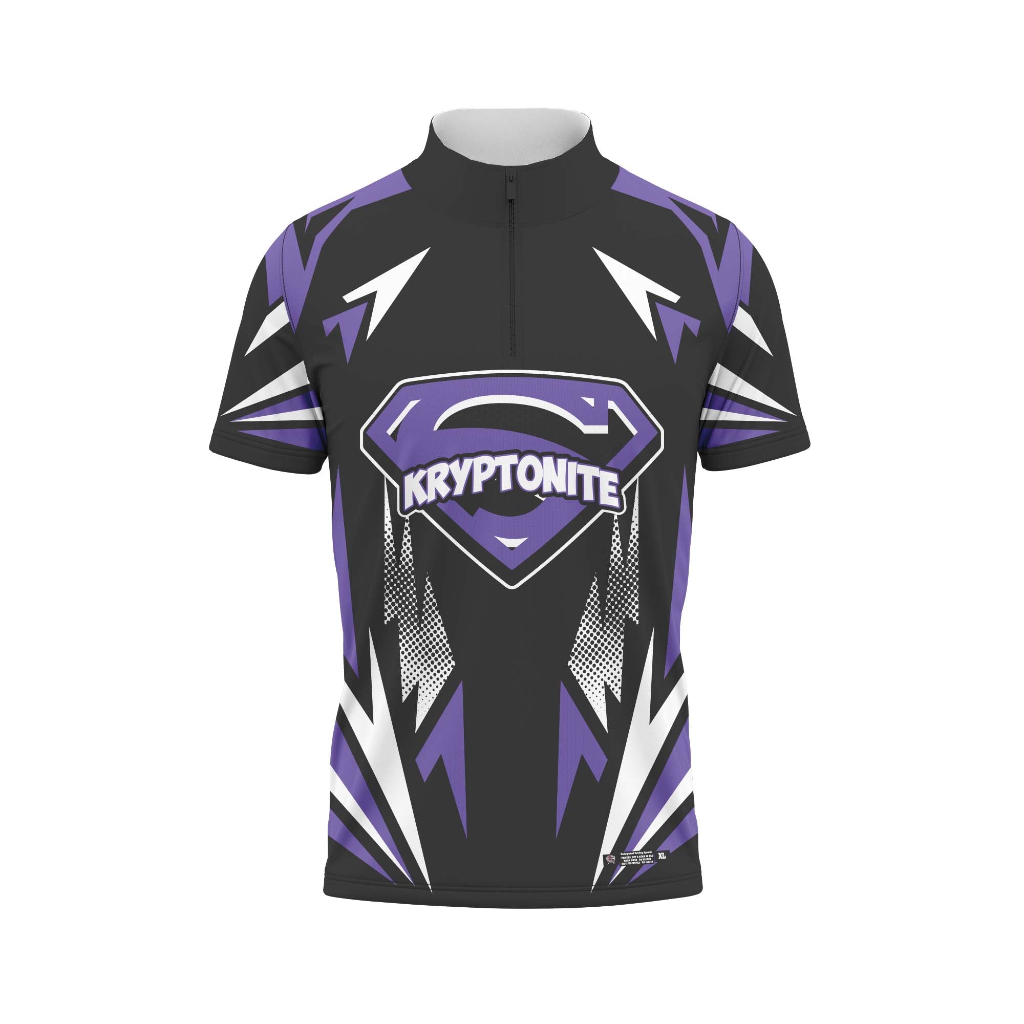 Kryptonite Geometric Black / Purple Jersey