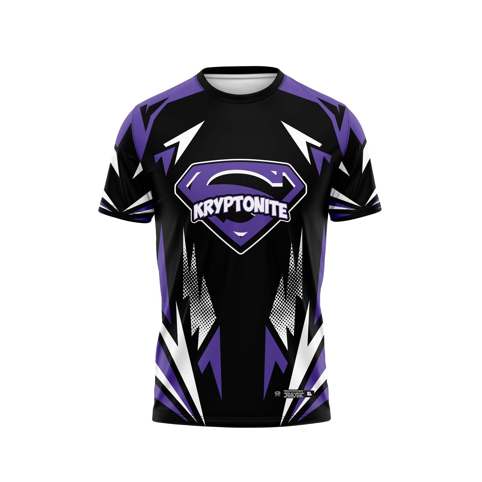 Kryptonite Geometric Black / Purple Jersey