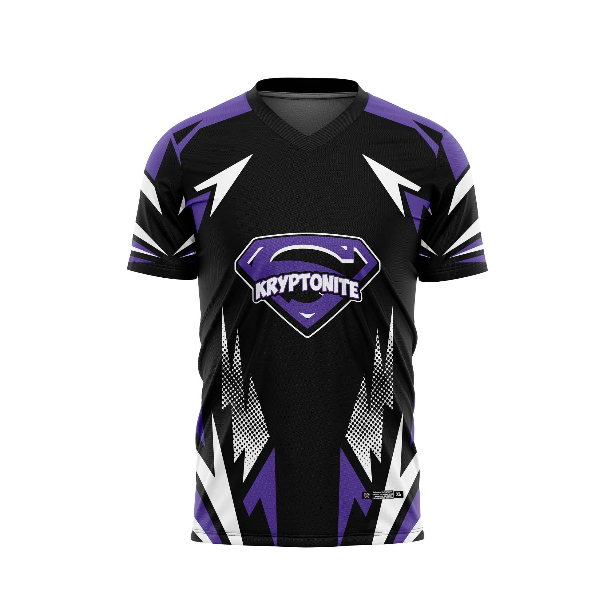 Kryptonite Geometric Black / Purple Jersey