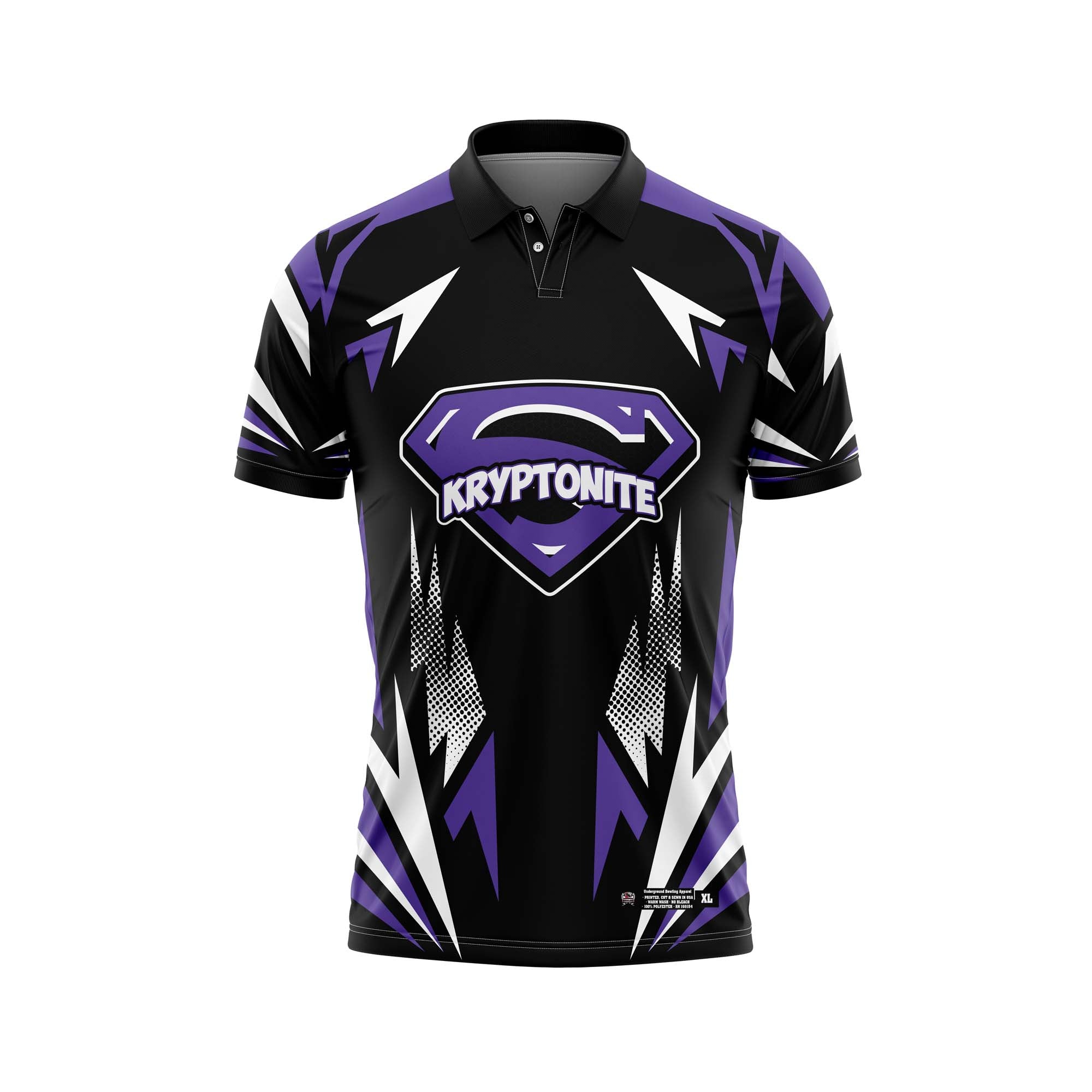 Kryptonite Geometric Black / Purple Jersey