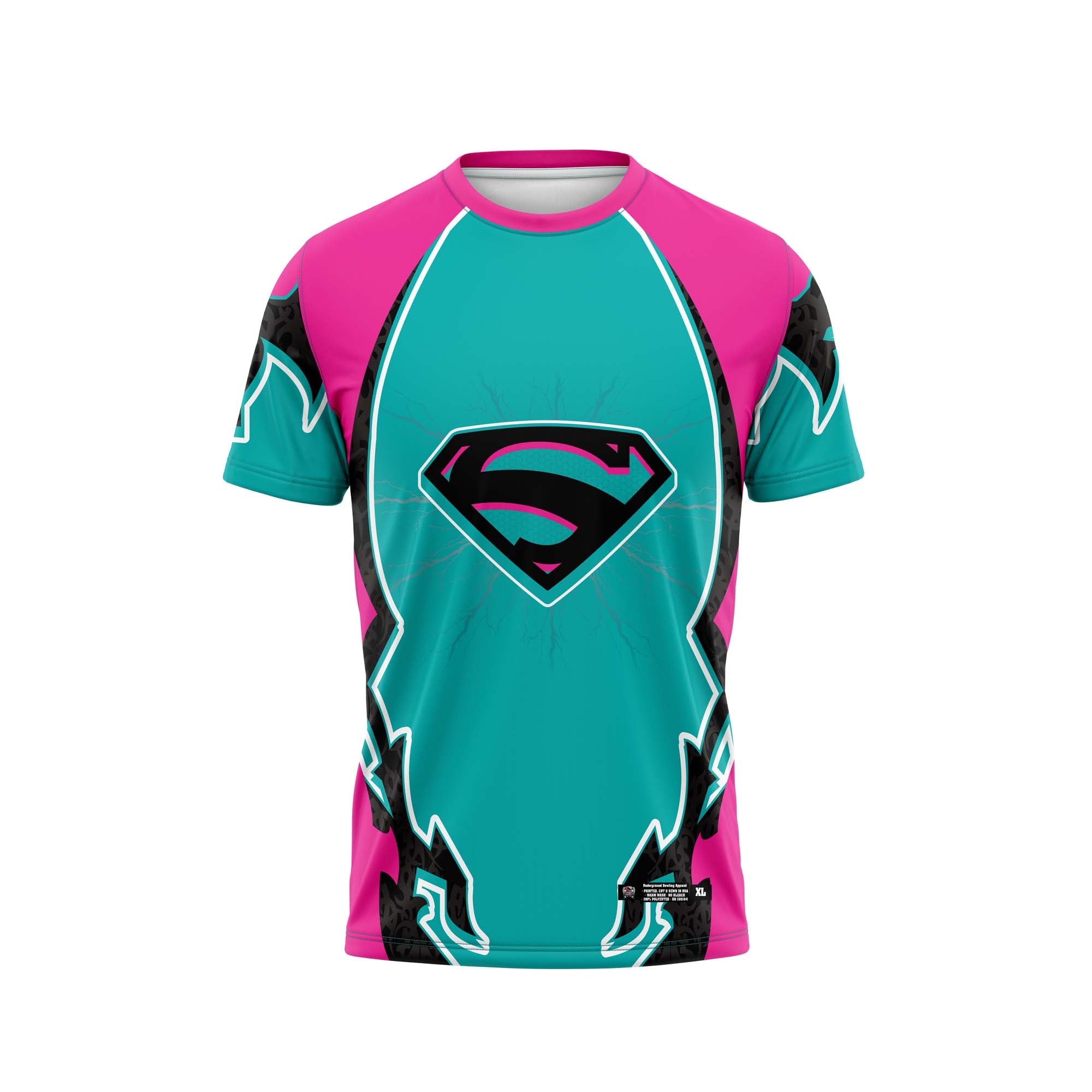 Kryptonite Pink-Teal-Black Jersey