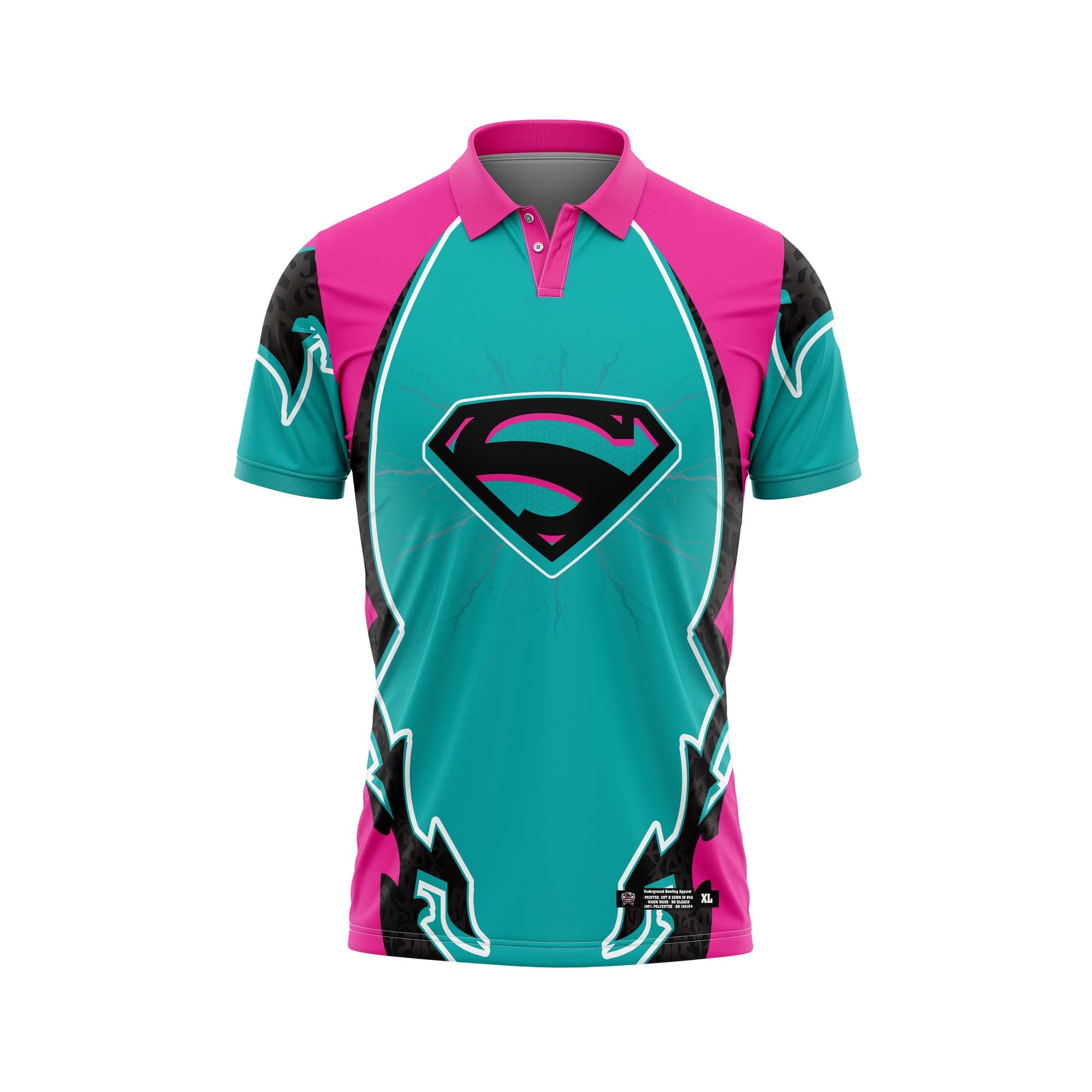 Kryptonite Pink-Teal-Black Jersey