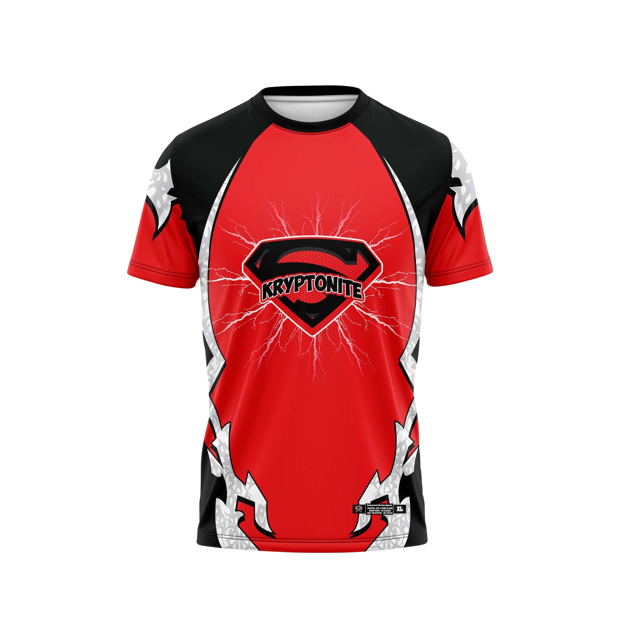 Kryptonite Red Black White Jersey