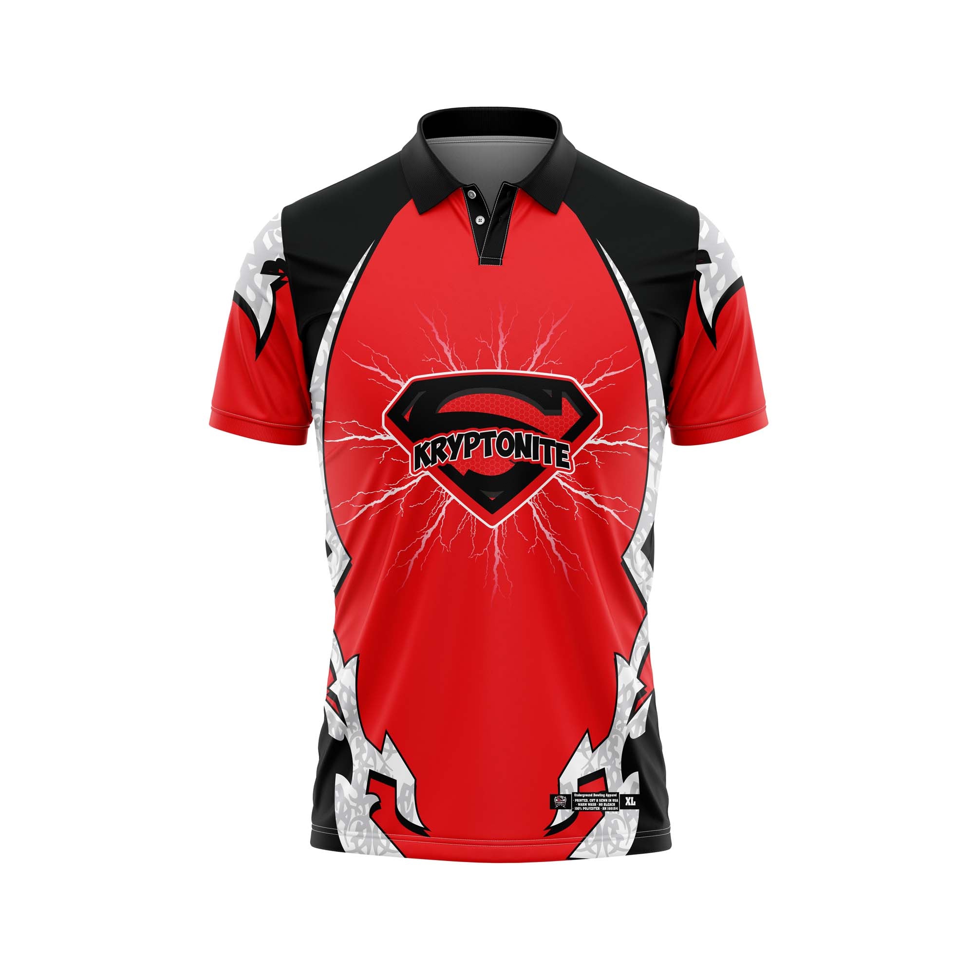 Kryptonite Red Black White Jersey