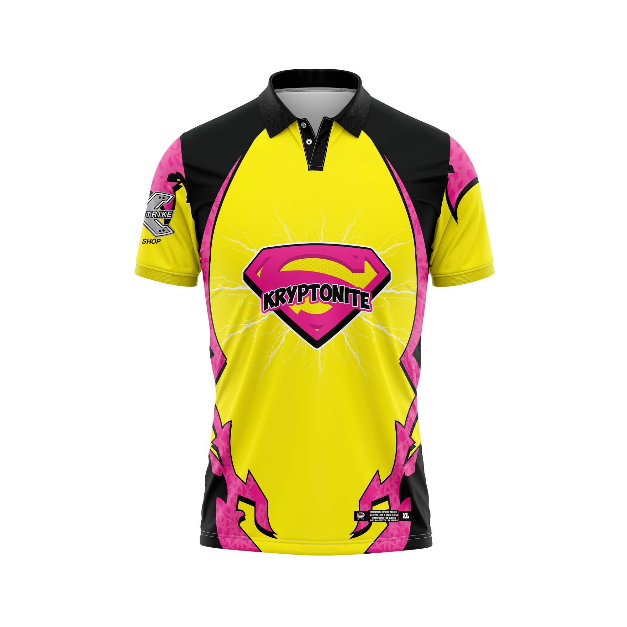 Kryptonite Yellow Black Hot Pink Jersey