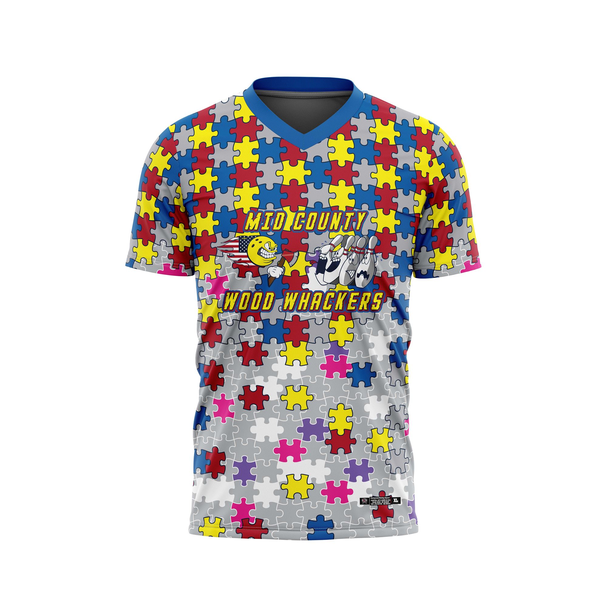 Mid County Wood Whackers Autism Jersey