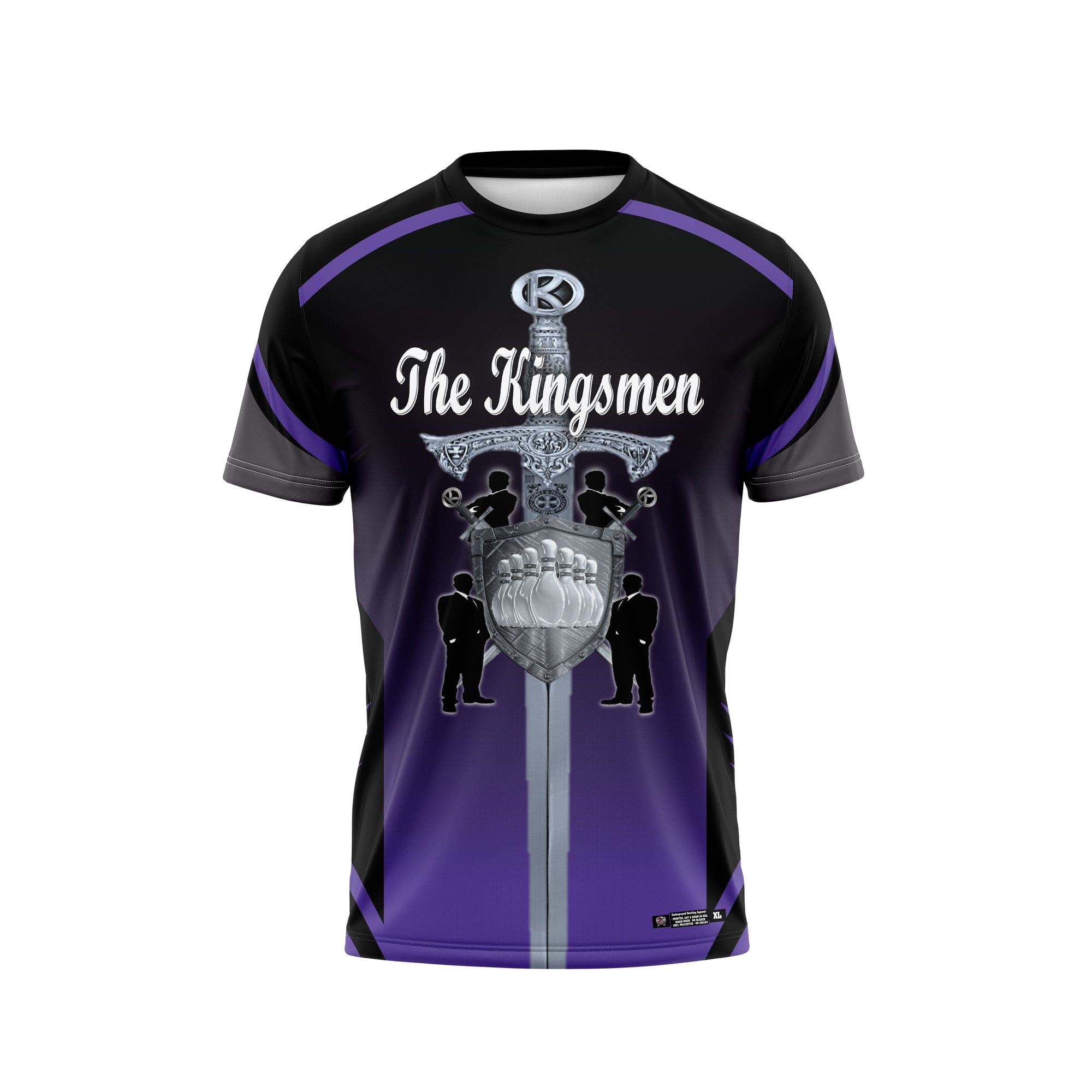 The Kingsmen Black Purple Charcoal Jersey