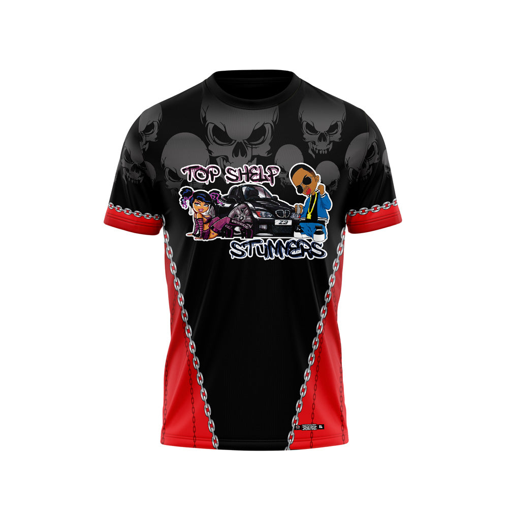 Top Shelf Stunners Skulls Red Jersey