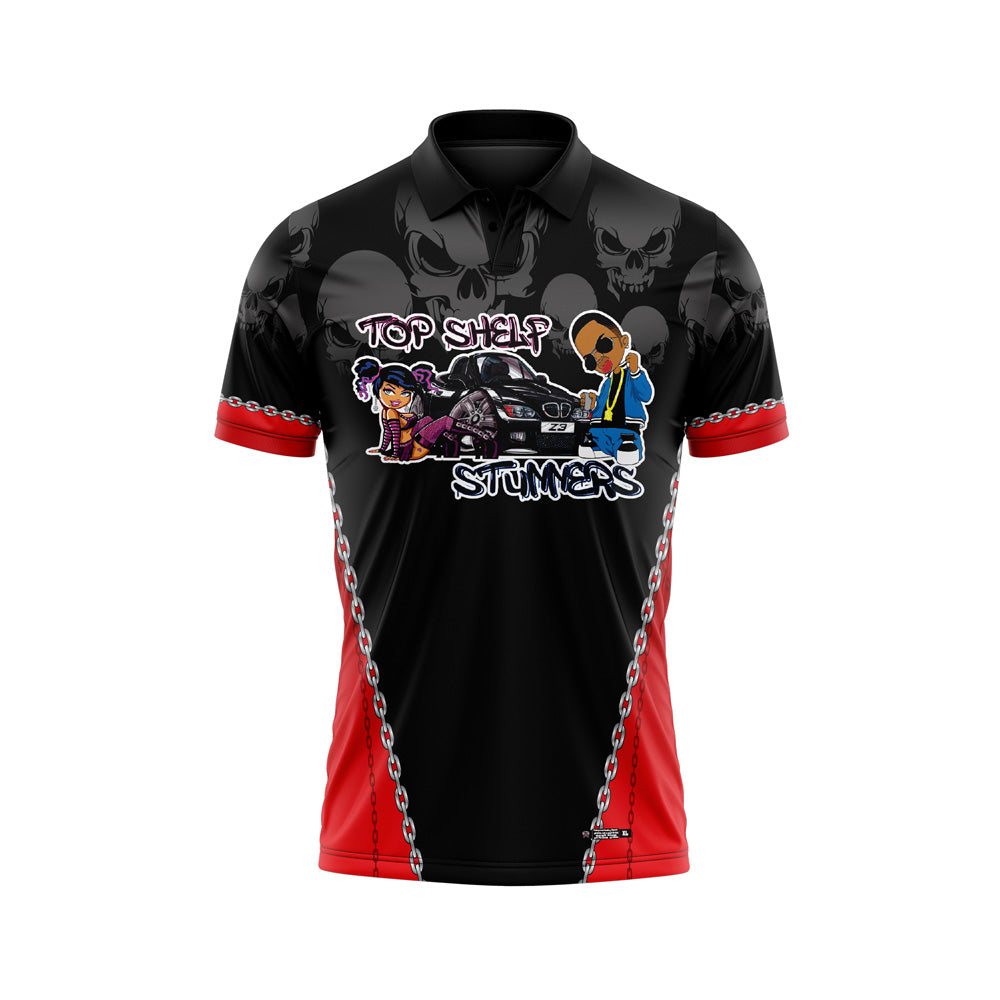 Top Shelf Stunners Skulls Red Jersey