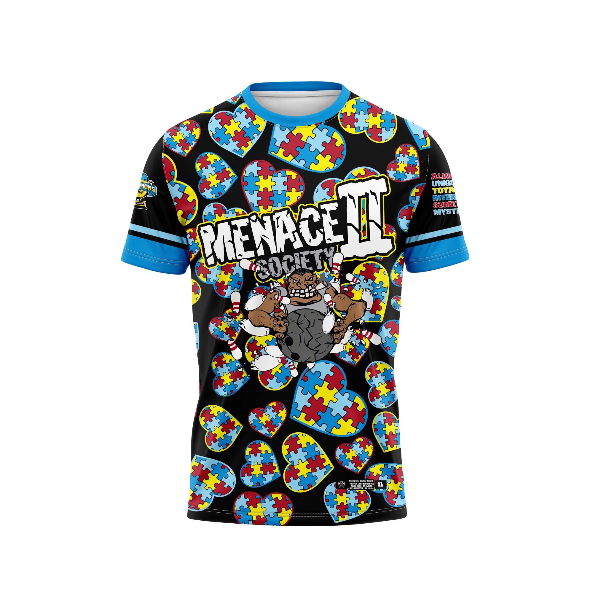 MENACE II SOCIETY Autism Black Jersey