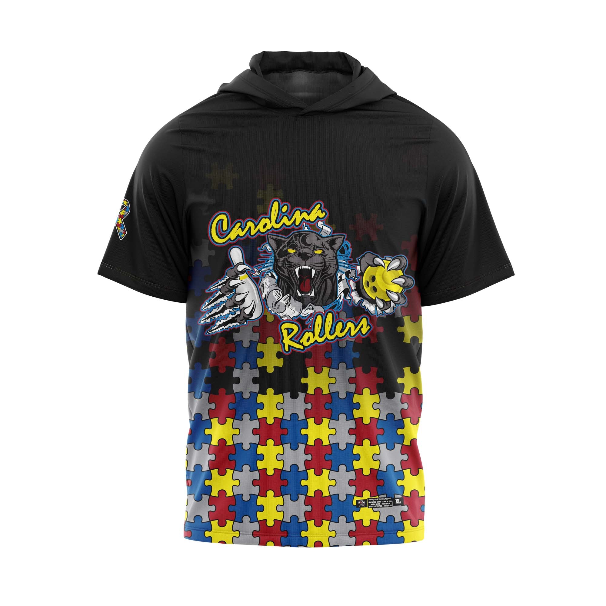 Carolina Rollers Autism Black Jersey