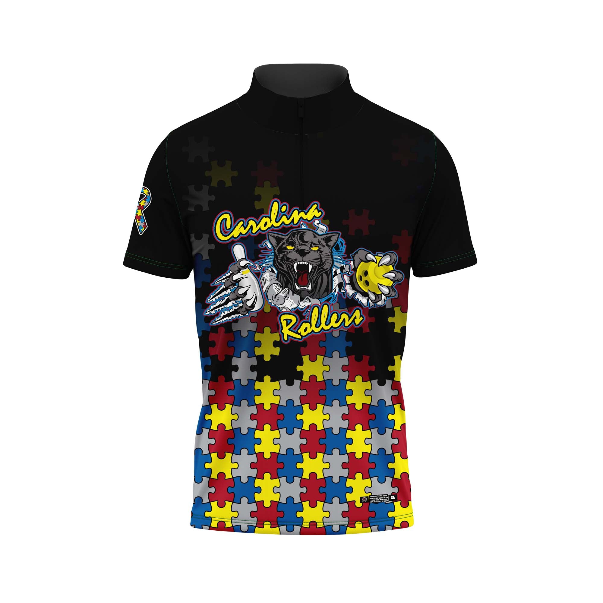 Carolina Rollers Autism Black Jersey