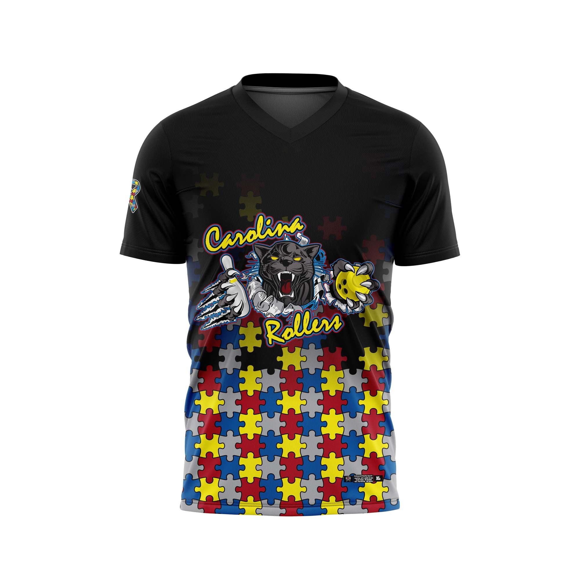 Carolina Rollers Autism Black Jersey