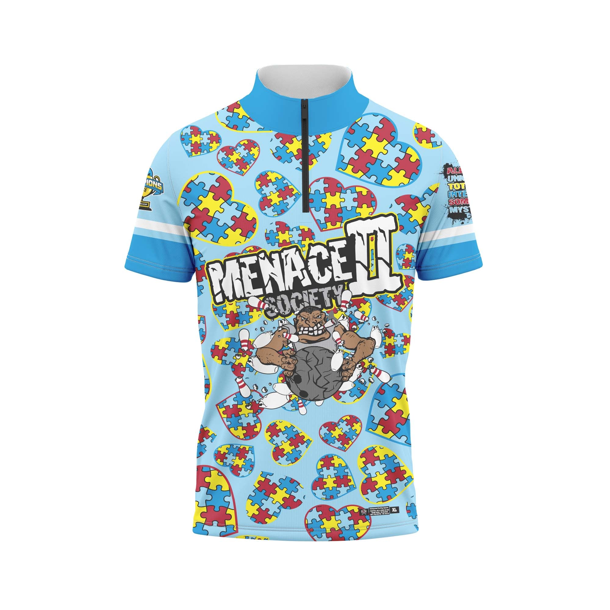 MENACE II SOCIETY Autism Blue Jersey