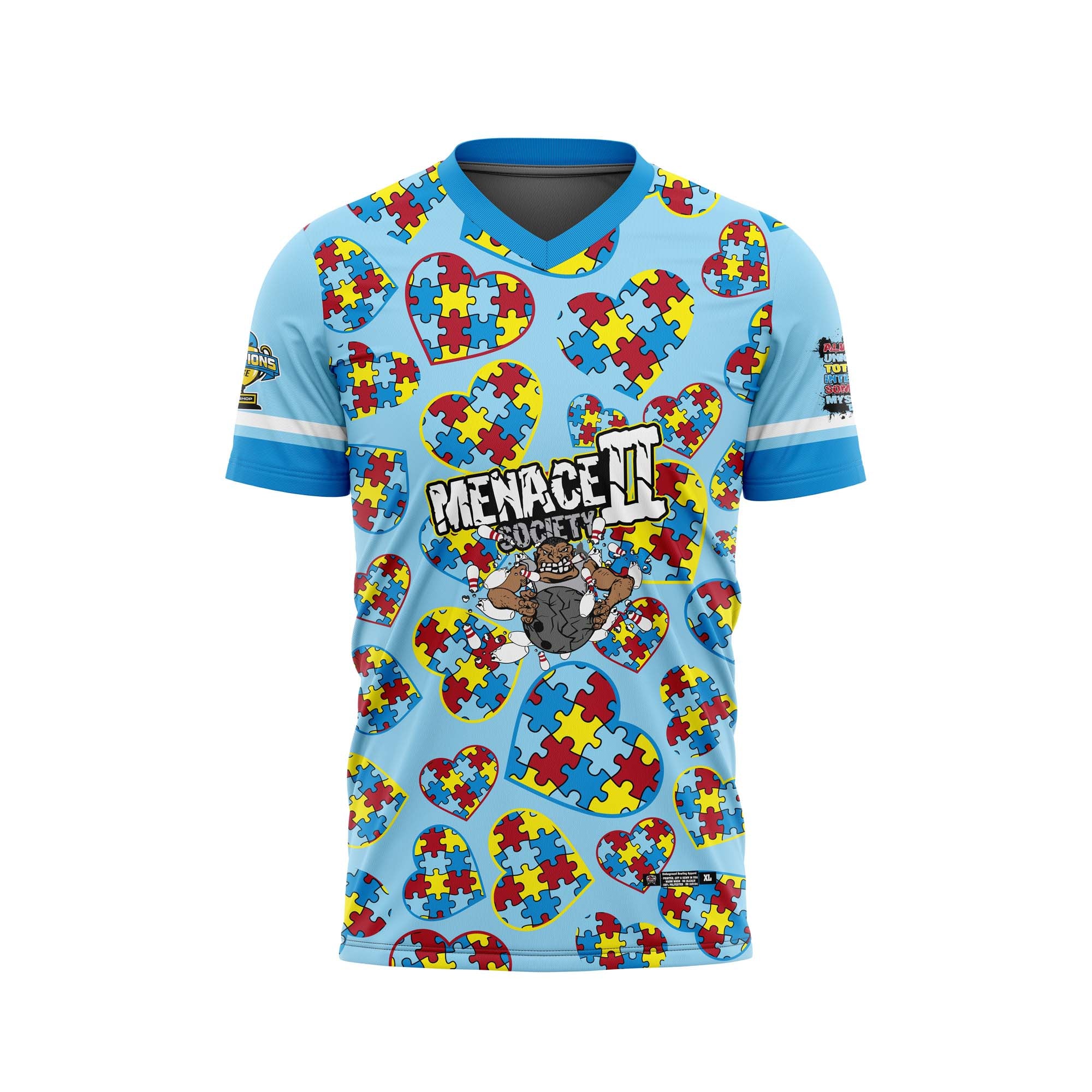 MENACE II SOCIETY Autism Blue Jersey