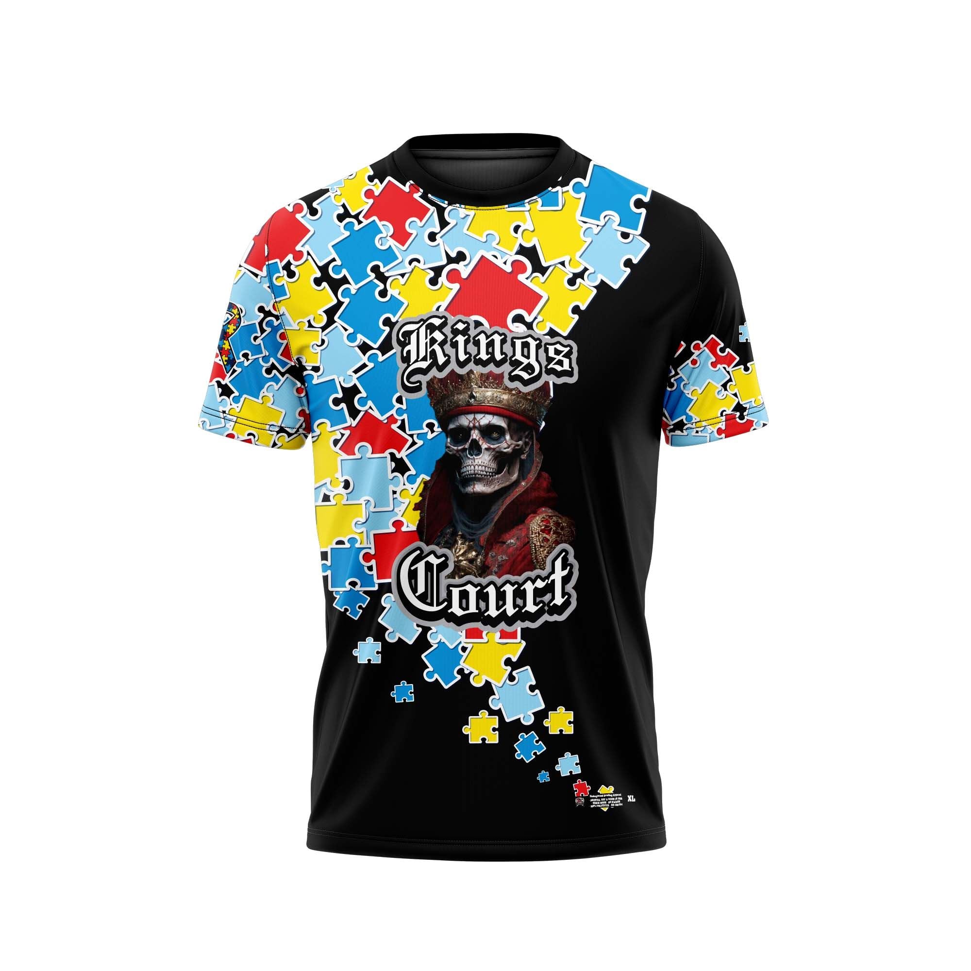 Kings Court Autism Clutter Black Jersey