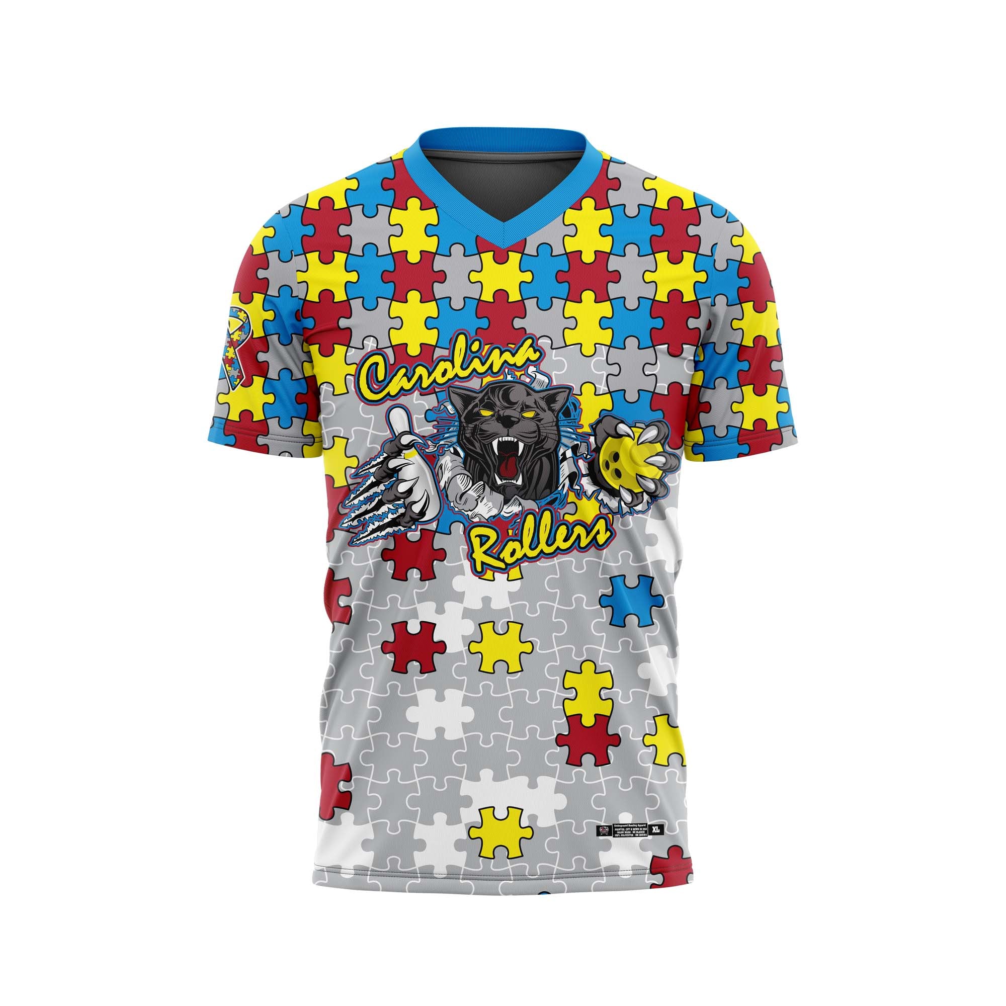 Carolina Rollers Autism Jersey