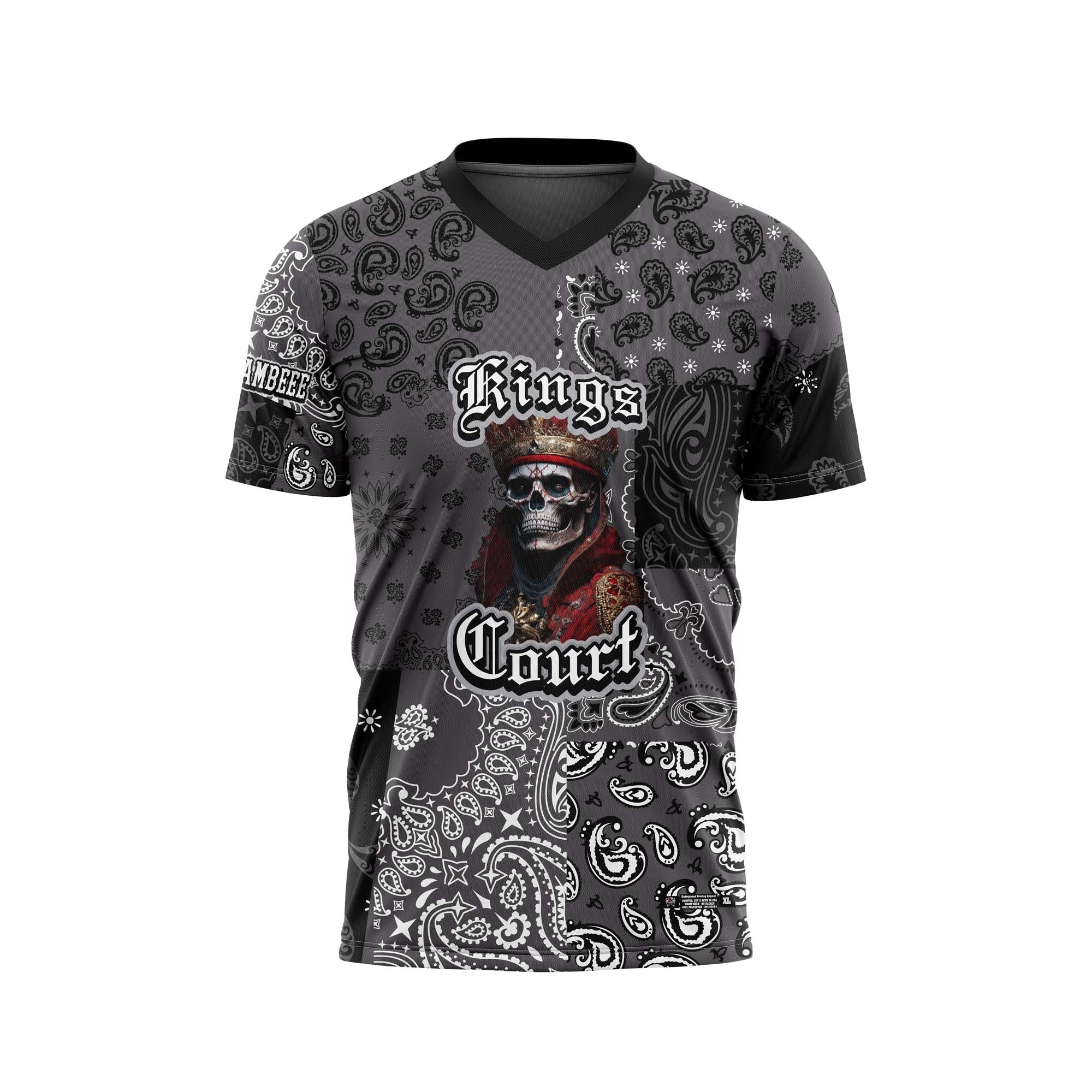 Kings Court Bandana Gray Jersey