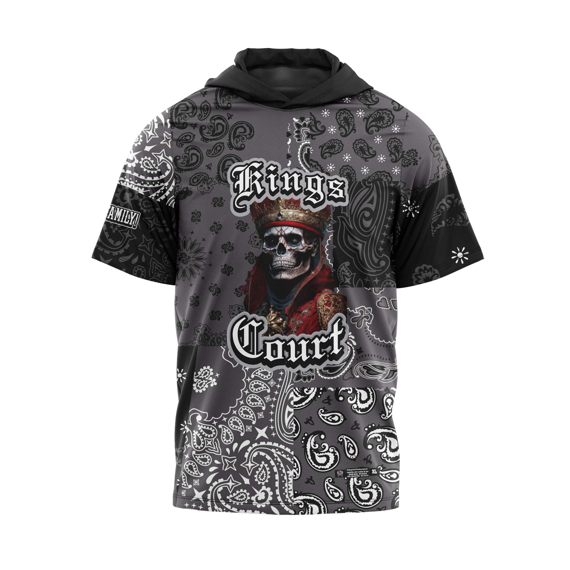 Kings Court Bandana Gray Jersey