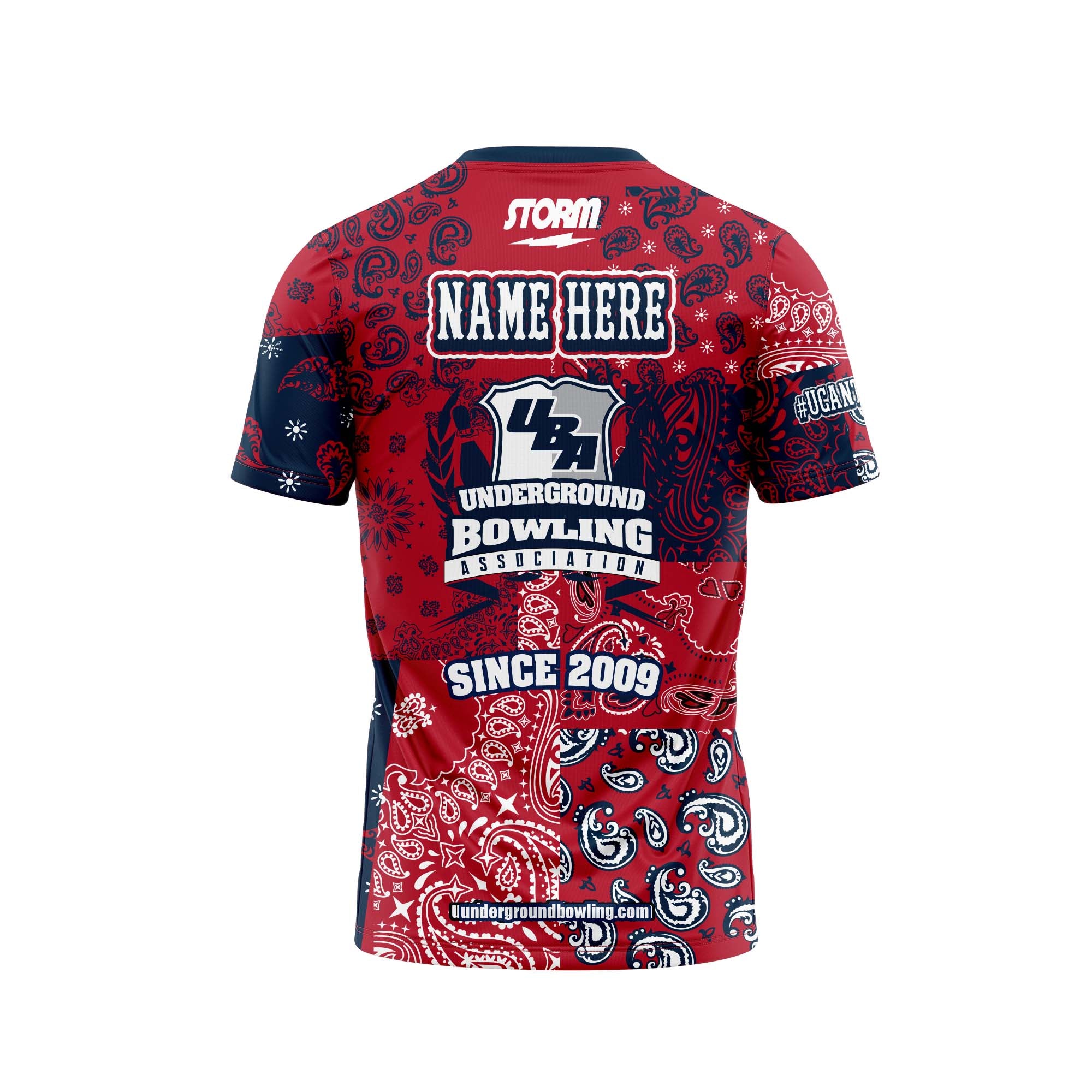 Kings Court Bandana Red Navy Jersey