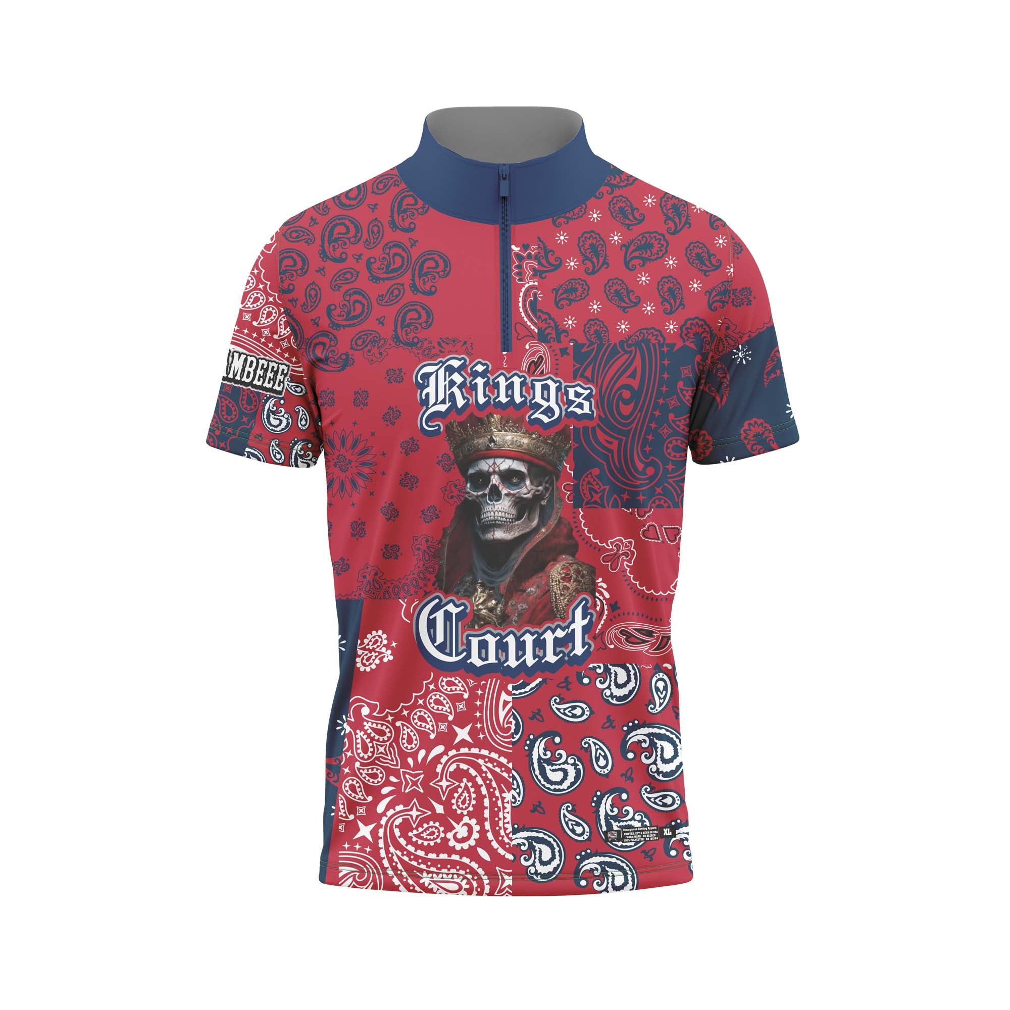 Kings Court Bandana Red Navy Jersey