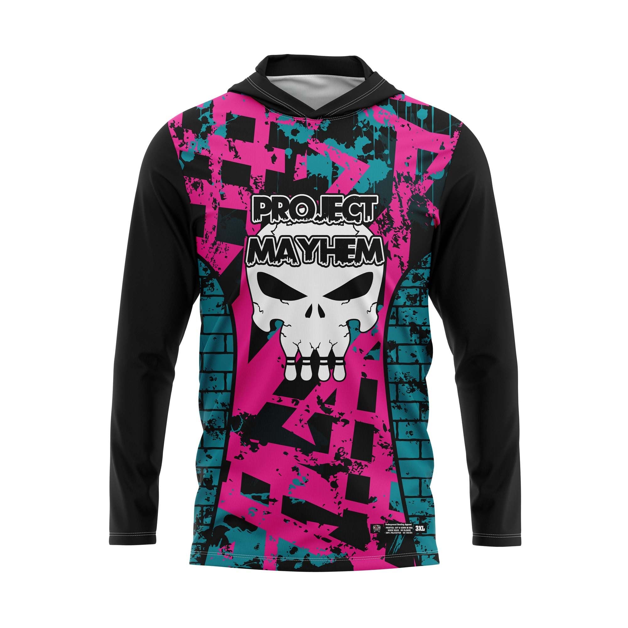 Project Mayhem Black Aqua Pink Jersey