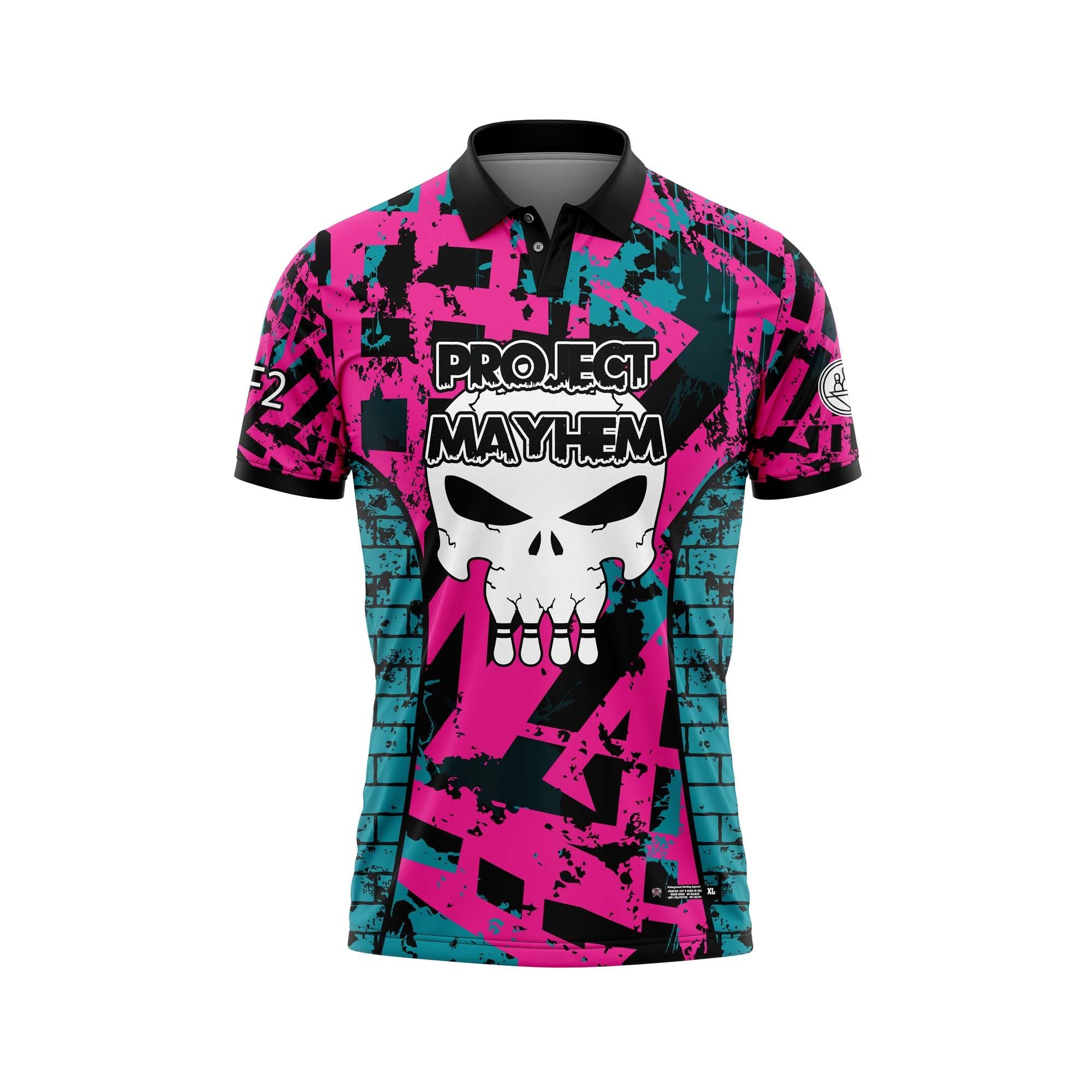 Project Mayhem Black Aqua Pink Jersey